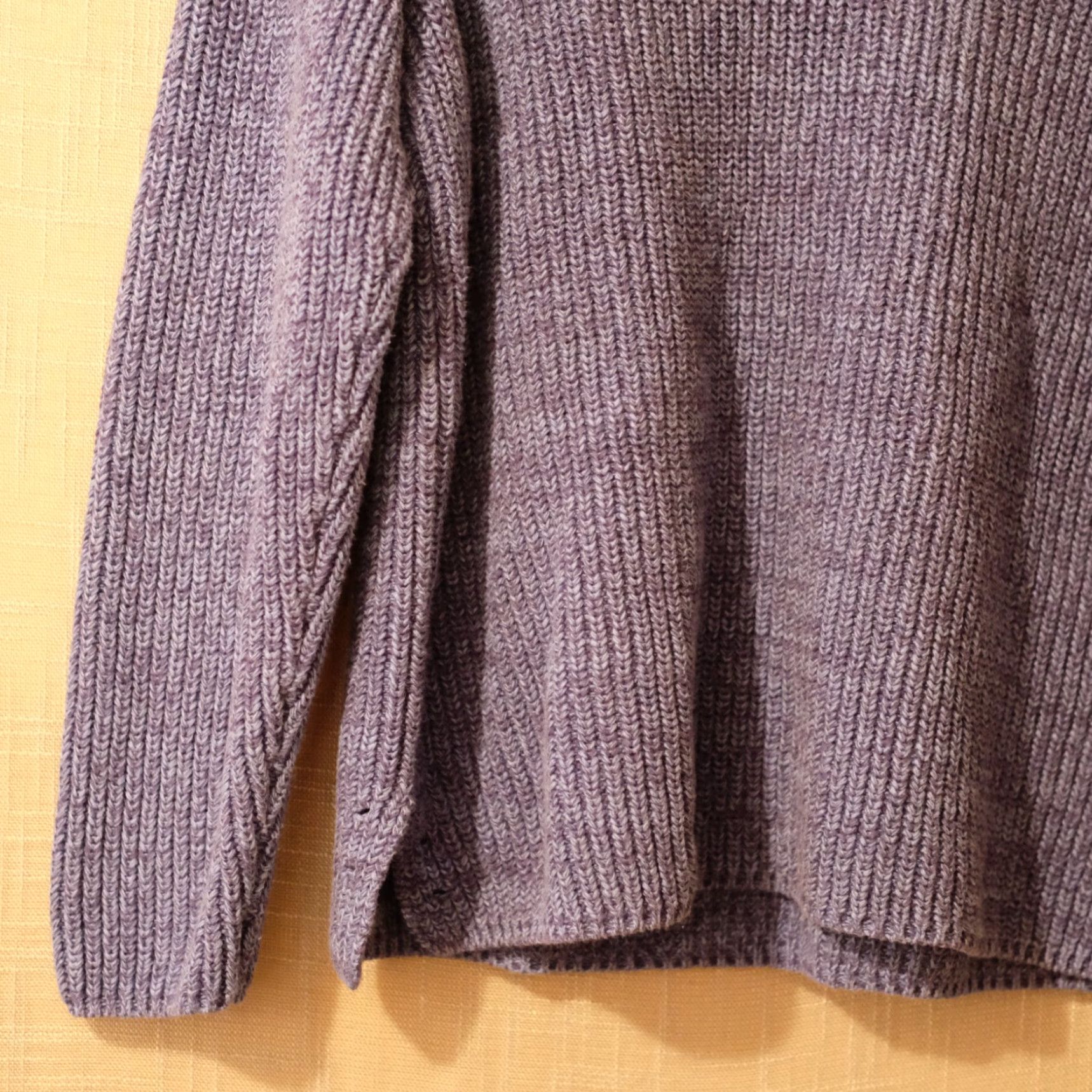 Coldwater Creek EUC Coldwater Creek Sweater V-Neck Heather Blue 100% Cotton Women's L Size L / US 10 / IT 46 - 3 Thumbnail