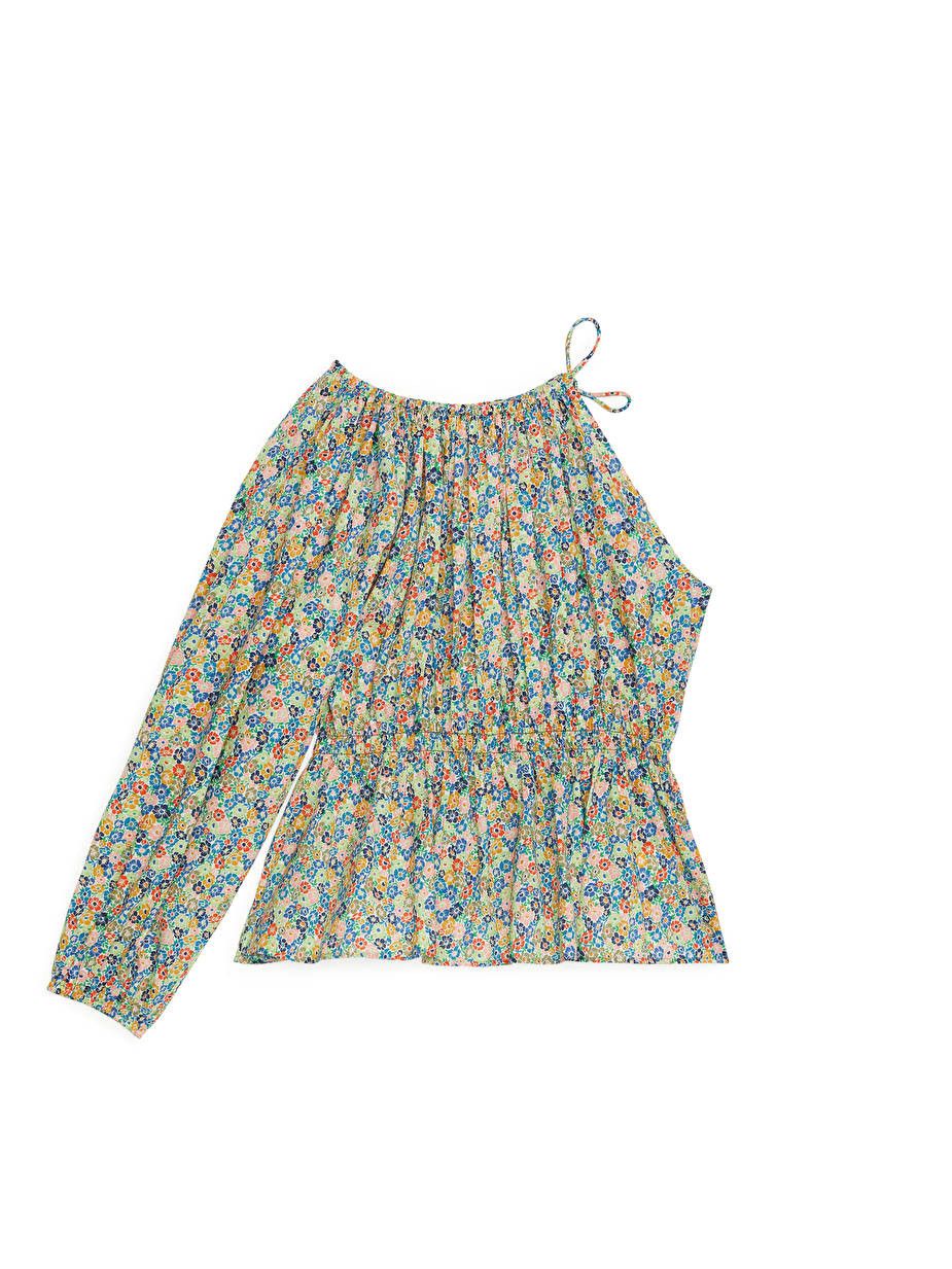 Arket Arket Gathered one-sleeve Blouse Blouse Size XS / US 0-2 / IT 36-38 - 1 Thumbnail
