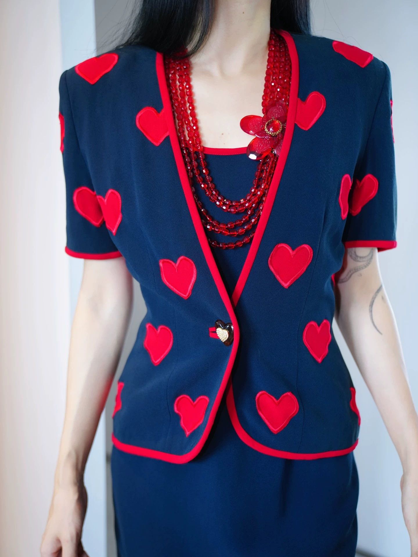 Other Gai Mattiolo Heart Dress & Short Sleeve Set IT46/L Size L / US 10 / IT 46 - 3 Thumbnail