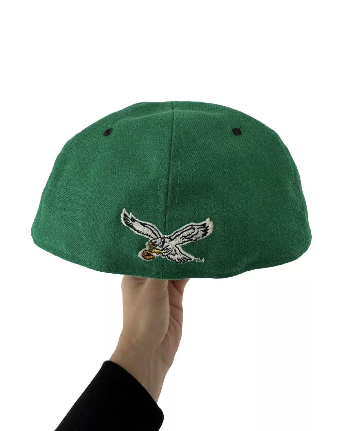 NFL × New Era × Vintage VTG 90s RARE Philadelphia Eagles New Era 7 1/4 Fitted Hat Size ONE SIZE - 4 Thumbnail