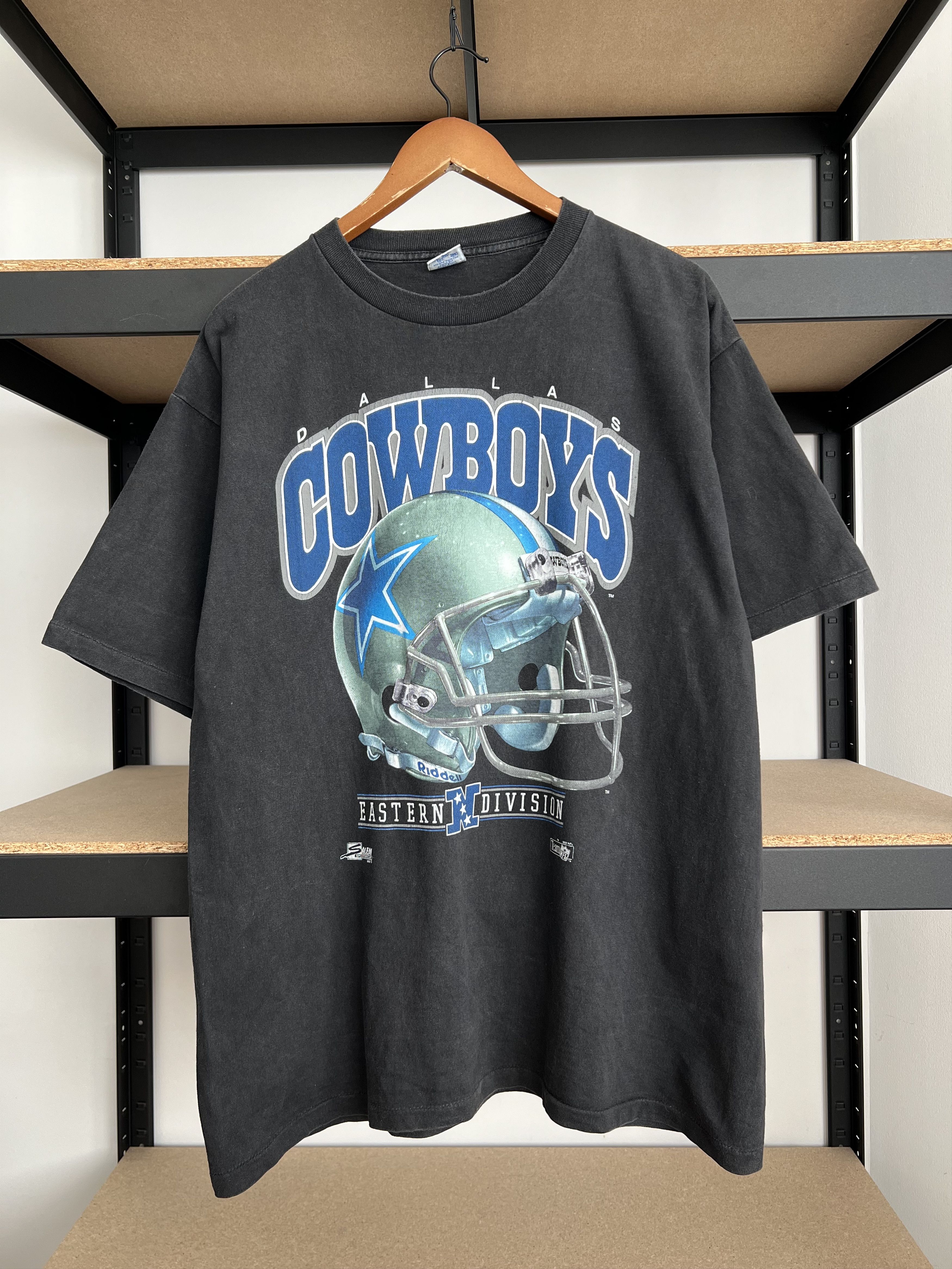 NFL Vintage 1992 Dallas Cowboys NFL Salem Black T-shirt Size US XL / EU 56 / 4 - 1 Thumbnail
