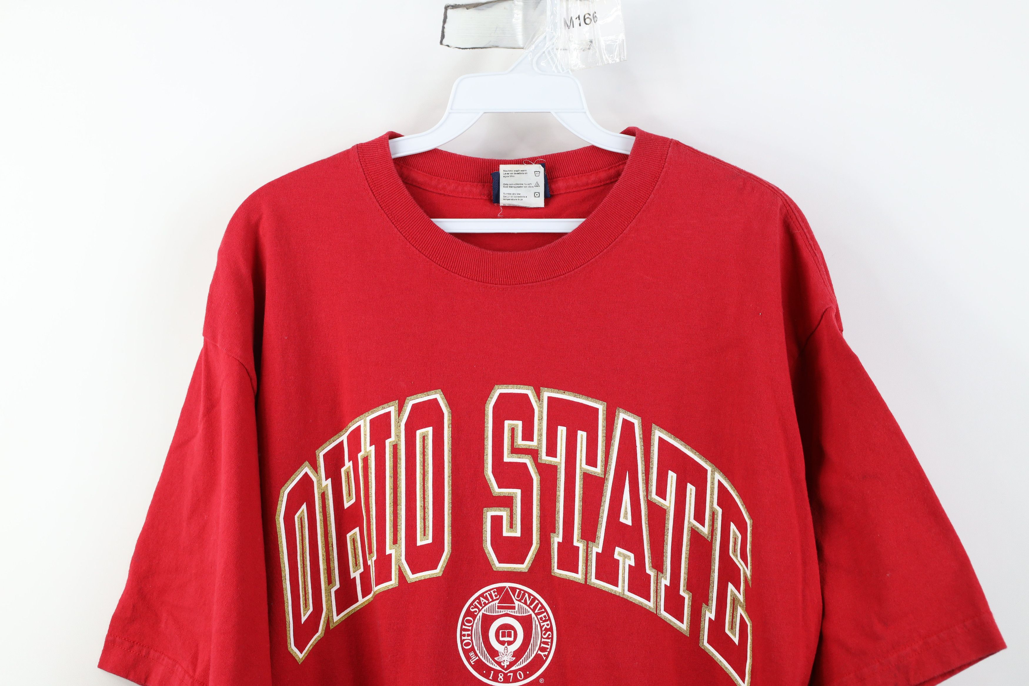Vintage Vintage 90s Ohio State University Short Sleeve T-Shirt Size US XL / EU 56 / 4 - 2 Thumbnail
