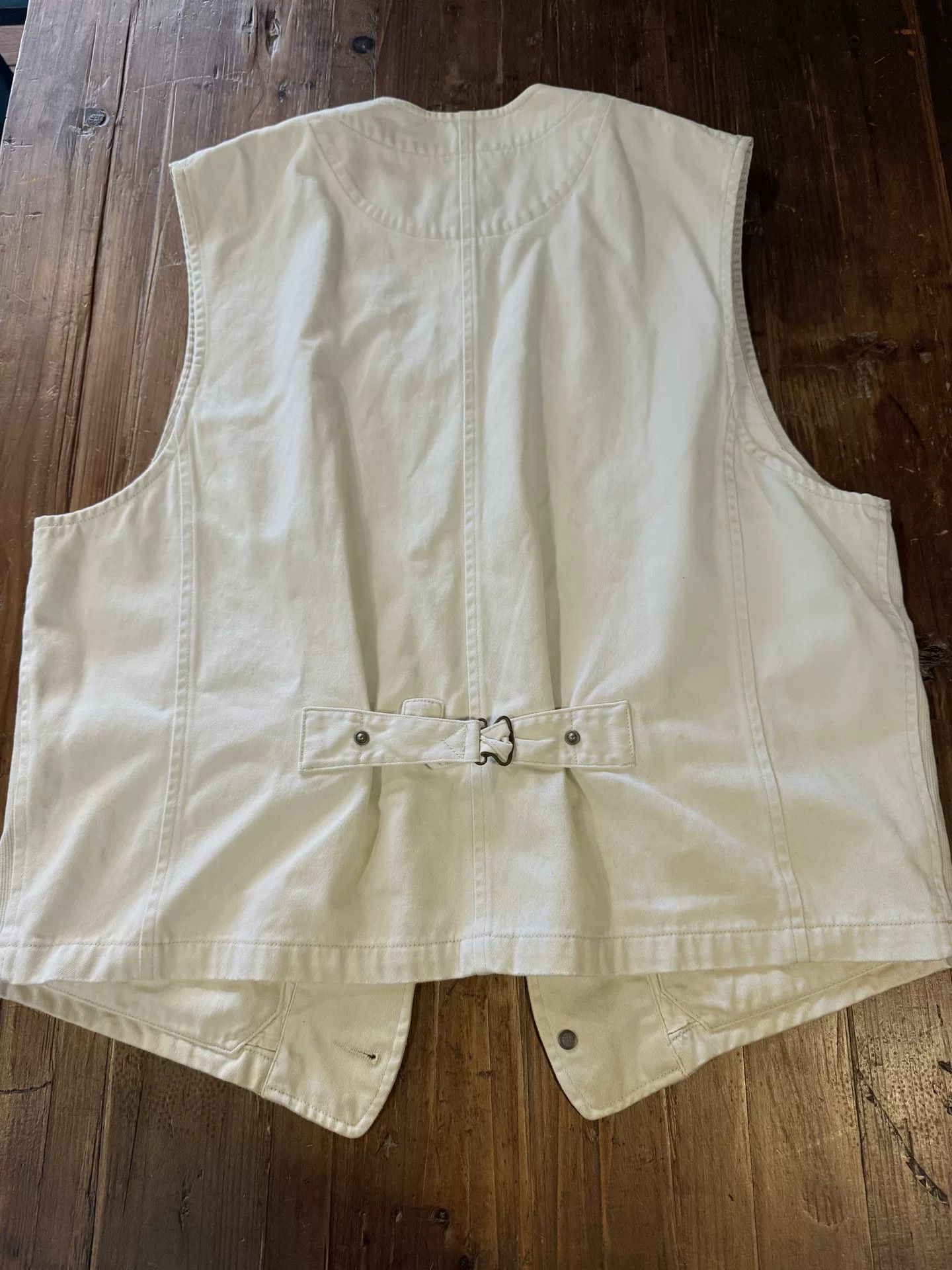 RRL Ralph Lauren RRL Beige Utility Vest Size US M / EU 48-50 / 2 - 2 Thumbnail