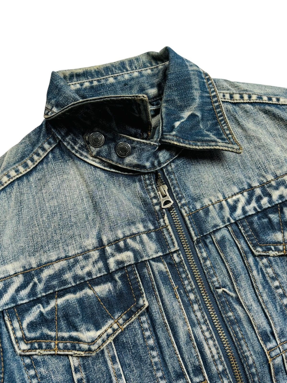 If Six Was Nine 2000s Rattle Trap - Apocalypse Style Mud Wash Denim Jacket Size US M / EU 48-50 / 2 - 7 Thumbnail