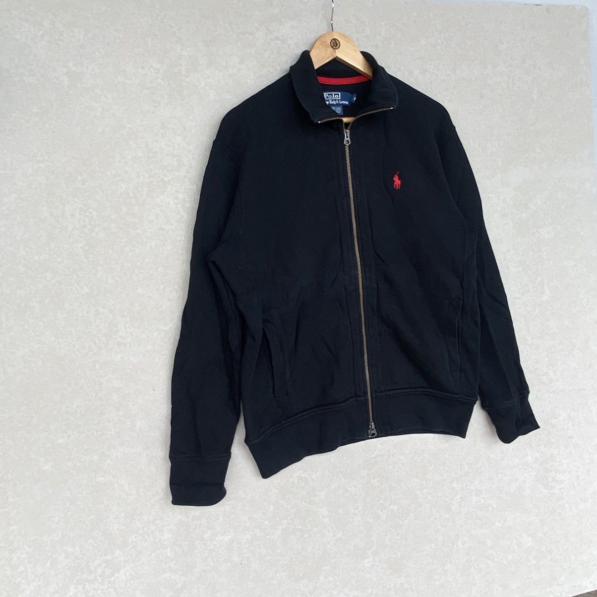 Other Vintage Polo By Ralph Lauren Small Embroidere Full Zip Black Size US L / EU 52-54 / 3 - 3 Thumbnail