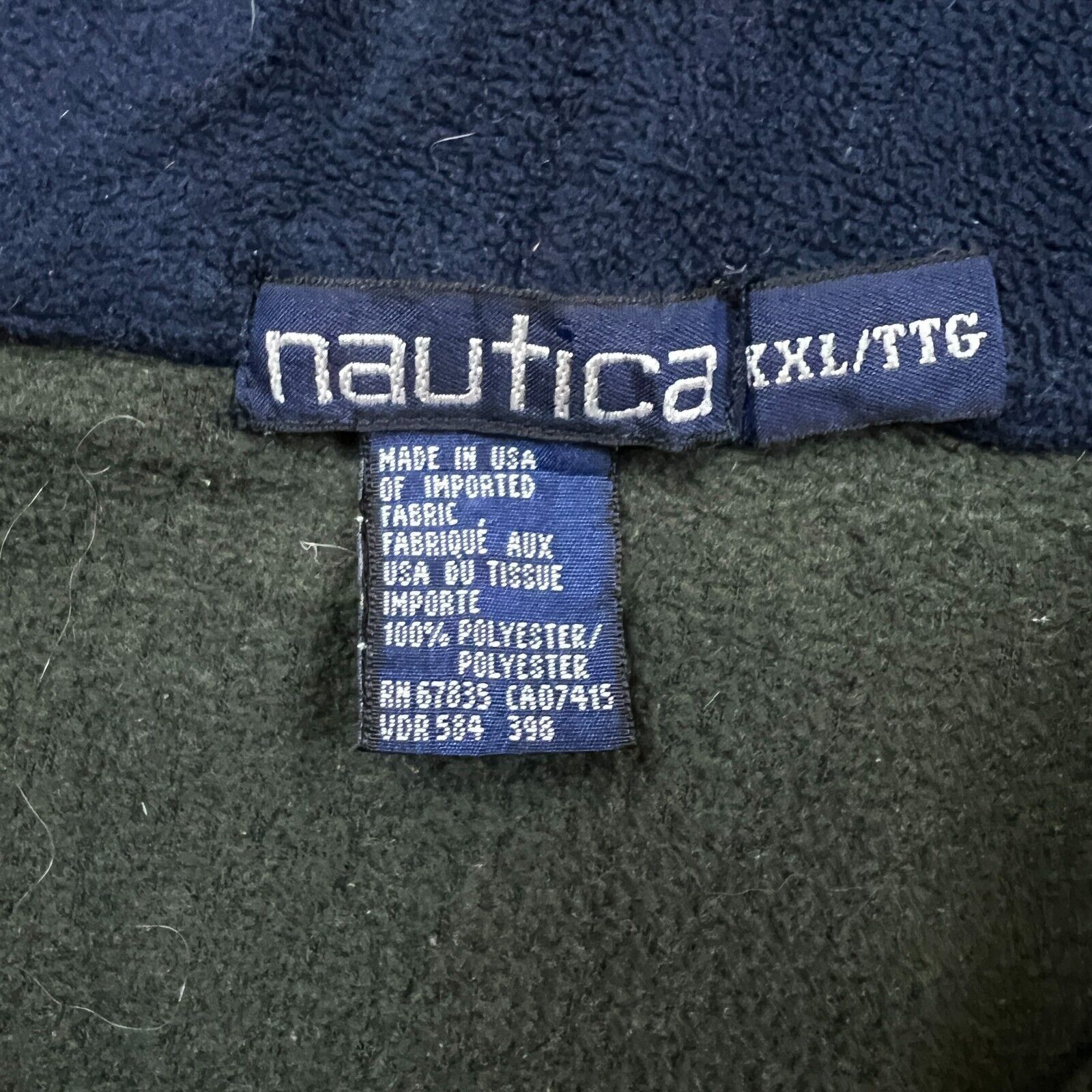 Nautica × Vintage VTG Nautica Fleece 2XL USA 1/4 Zip Sweatshirt Pullover 90s Size US XL / EU 56 / 4 - 8 Thumbnail