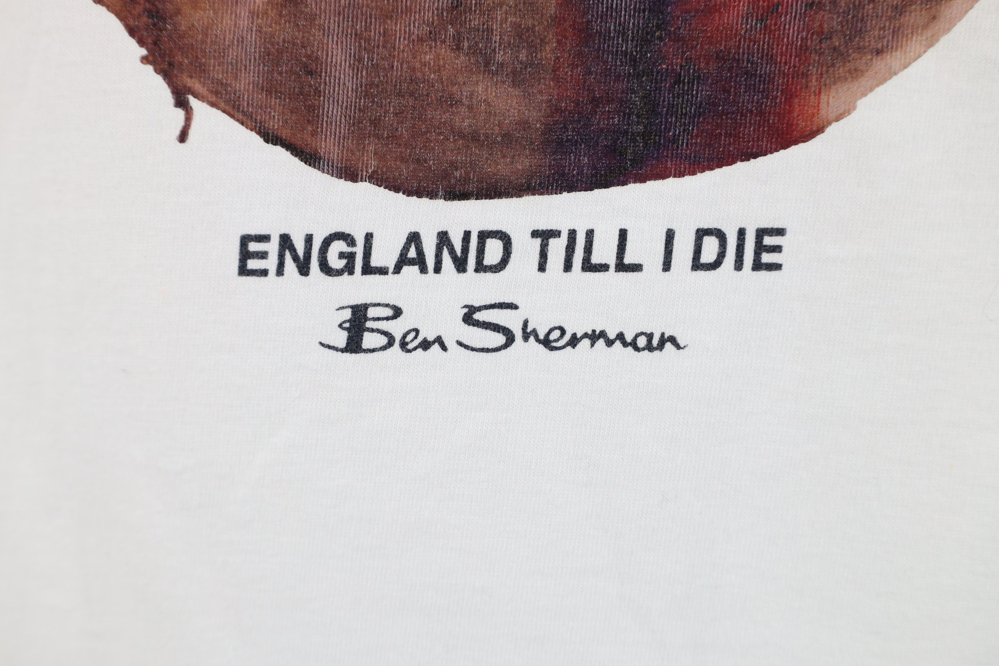 Ben Sherman Ben Sherman Football Futbol England Till I Die T-Shirt White Size US M / EU 48-50 / 2 - 5 Thumbnail