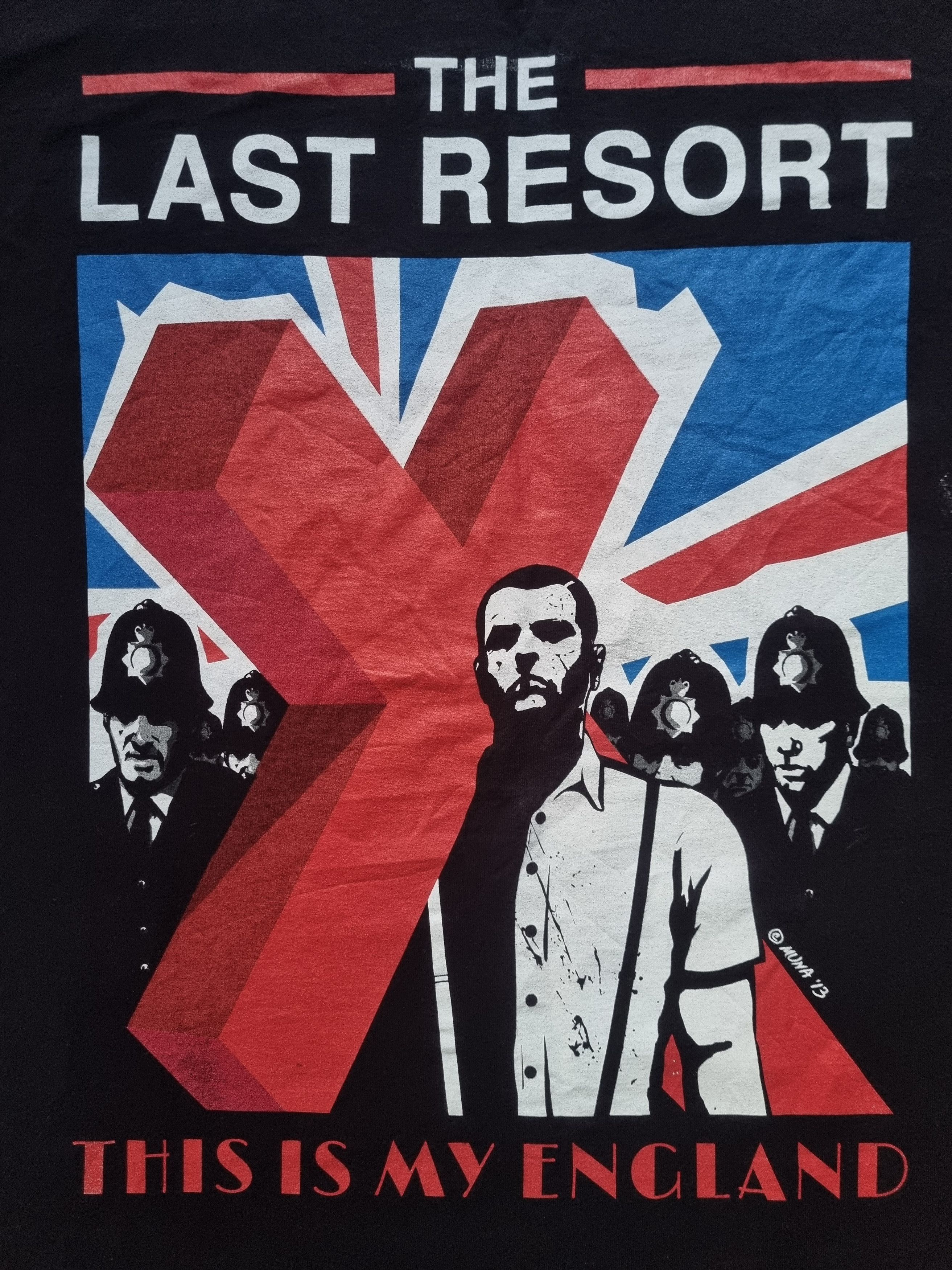 Band Tees × Fruit Of The Loom × Vintage The Last Resort This Is My England T Shirt Size US XL / EU 56 / 4 - 8 Thumbnail