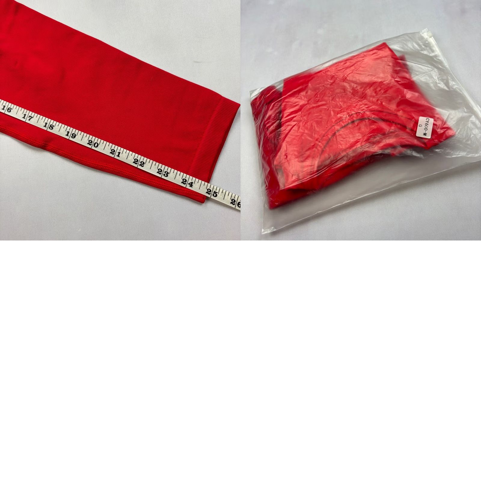 Vintage OQQ Leggings Butt Lifting High Waist Sculpting Yoga Pilates Gym Red Medium Womens Size 32" / US 10 / IT 46 - 8 Thumbnail