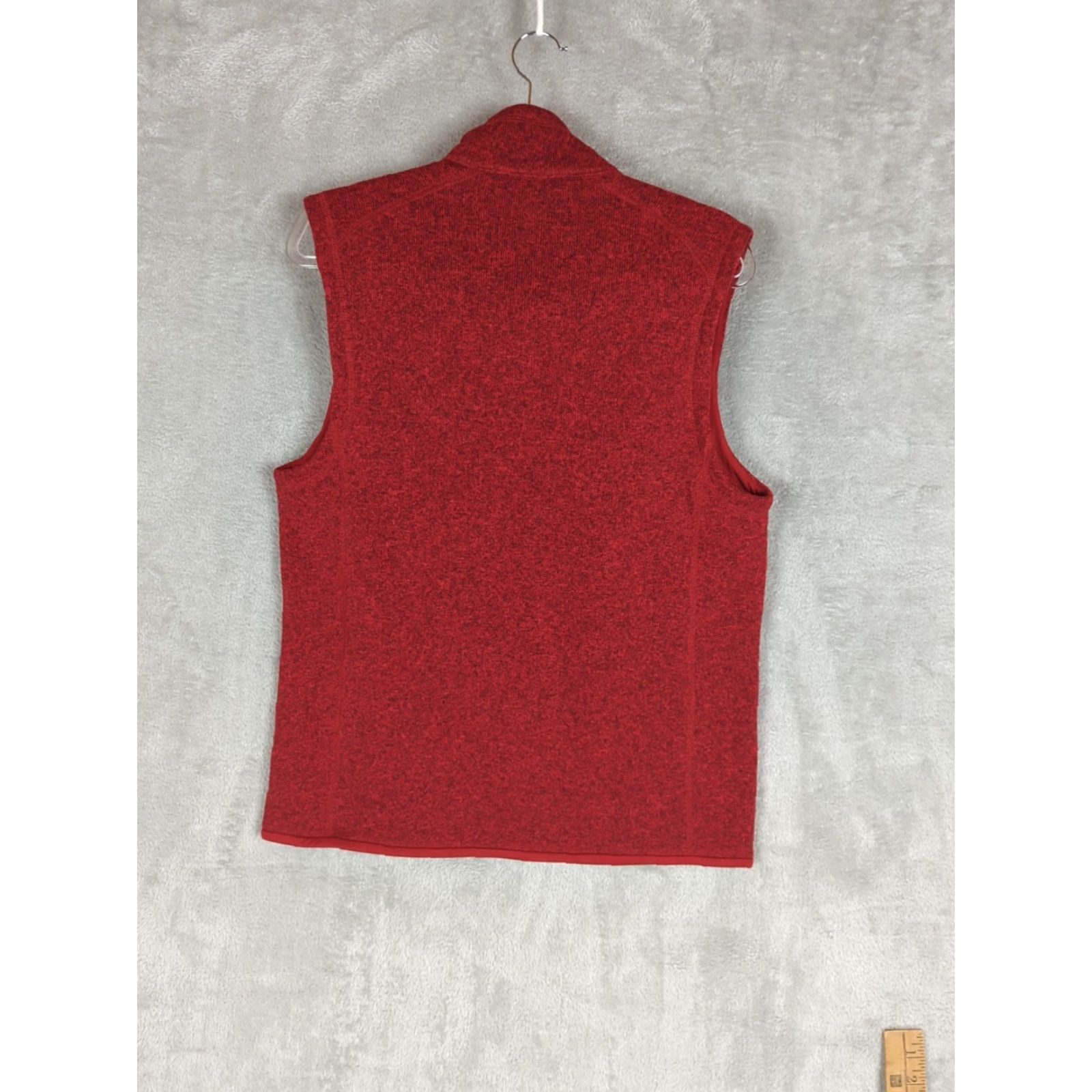 Patagonia Patagonia Better Sweater Vest Mens M Heather Red Full Zip Stand-Up Collar Pockets Outdoor Hiking Camping Vest Size US M / EU 48-50 / 2 - 5 Thumbnail
