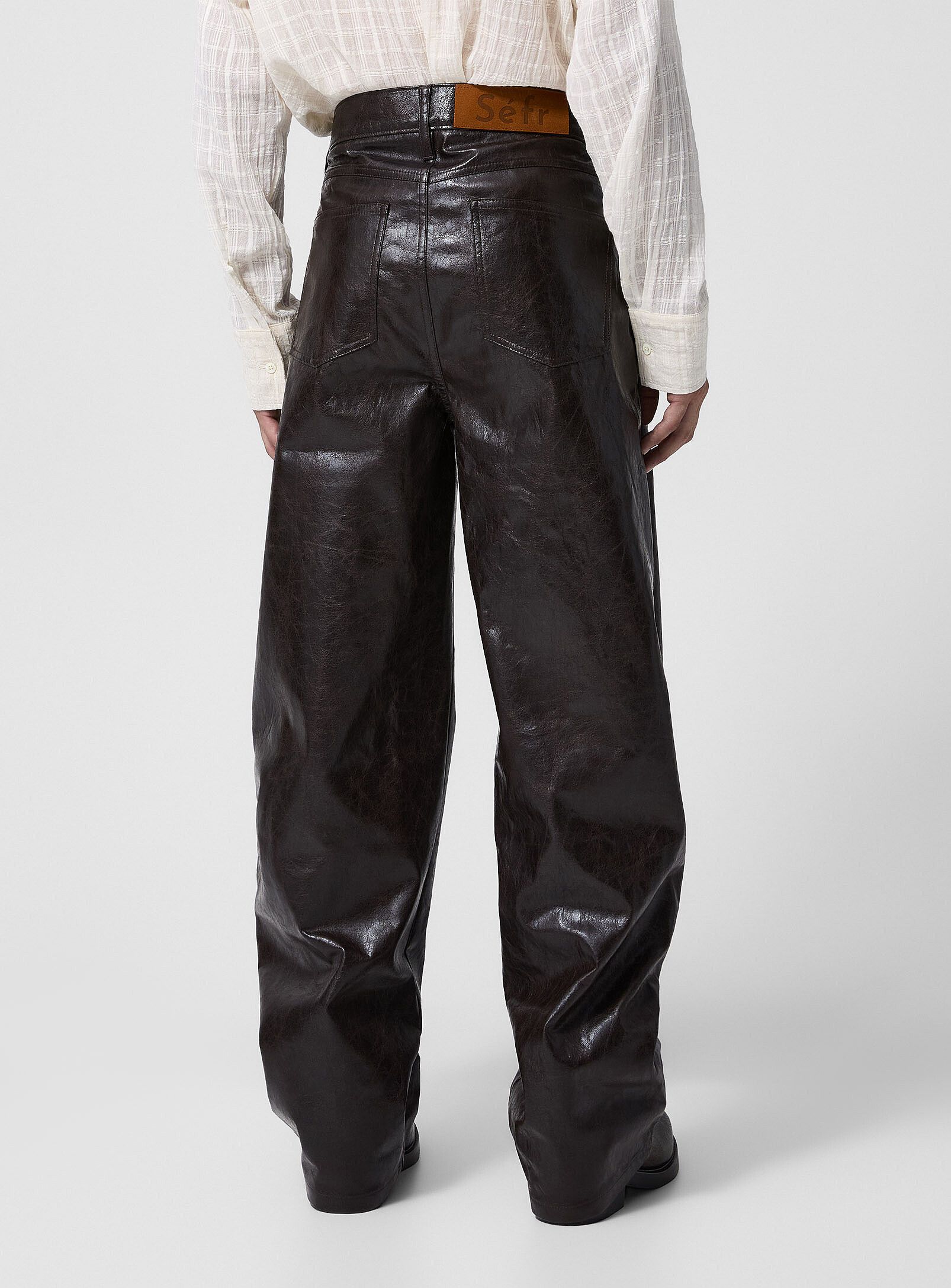Sefr BNWT AW25 SEFR NASEDO COATED DARK TECH PANTS 36 Size US 36 / EU 52 - 11 Thumbnail