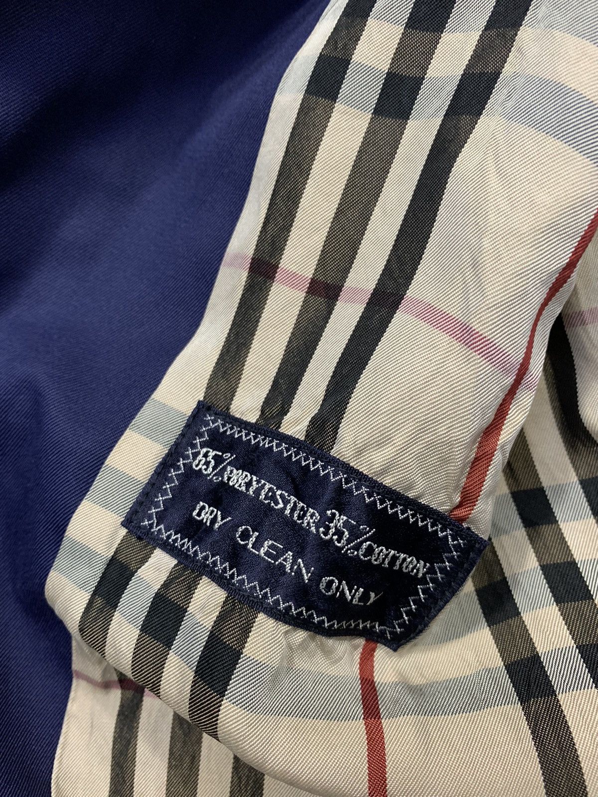 Burberry 90s Burberrys London Trech Coat Jacket Checked Monogram Size S / US 4 / IT 40 - 8 Thumbnail