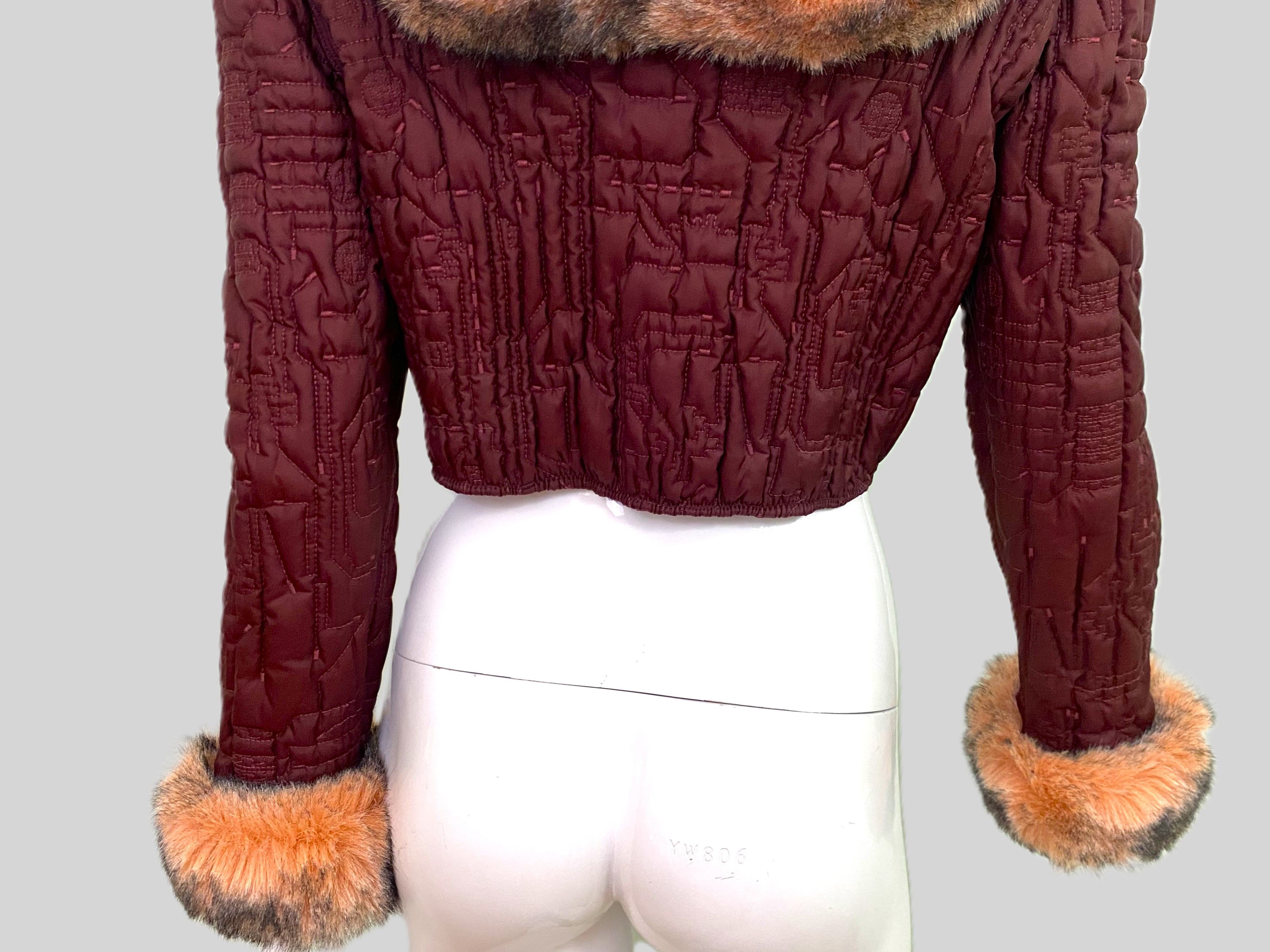 Jean Paul Gaultier Jean Paul Gaultier F/W 1995 Faux Fur Jacket Top Bustier Size M / US 6-8 / IT 42-44 - 9 Thumbnail