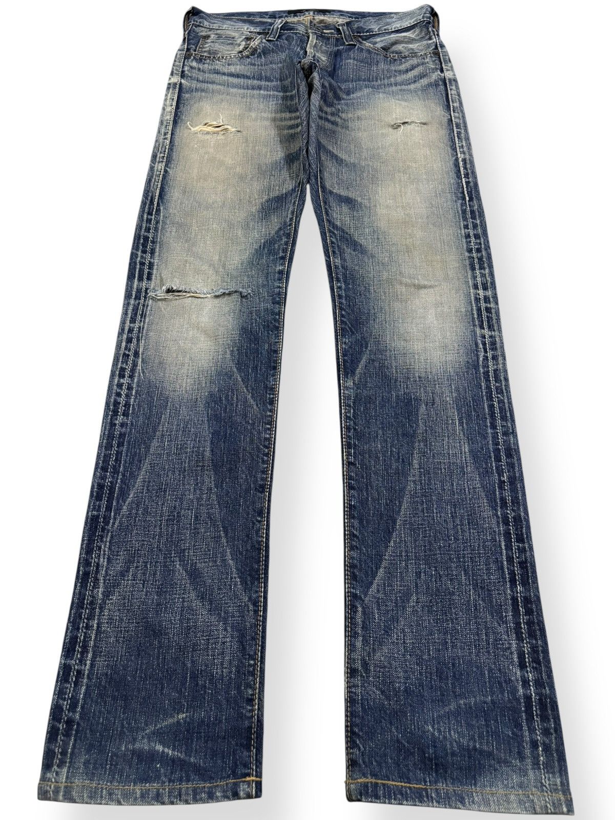 Junya Watanabe Vintage Japanese Brand Johnbull Selvedge Distressed Jeans Size US 29 - 2 Thumbnail