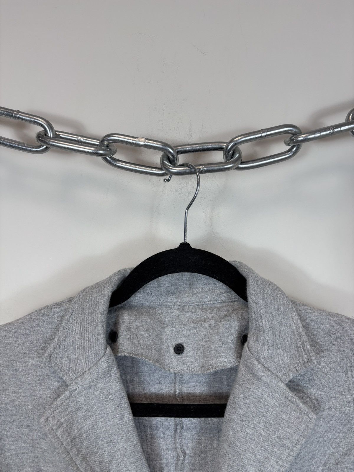 Japanese Brand Japanese Brand Men’s Minimalist Grey Cotton Blazer Jacket Size US S / EU 44-46 / 1 - 8 Thumbnail