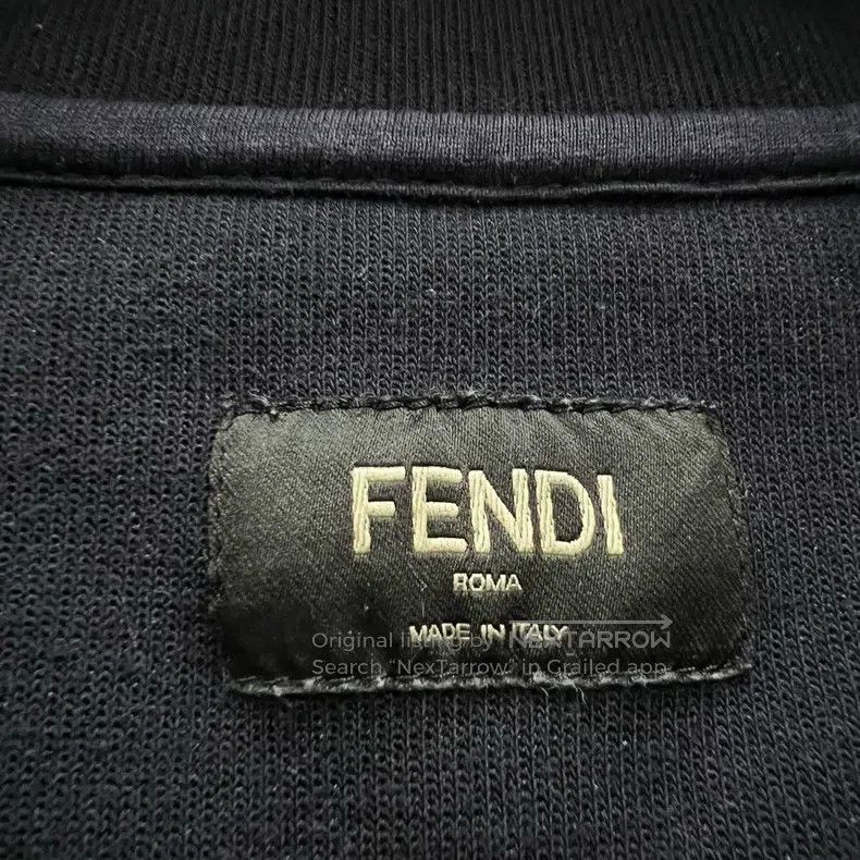 Fendi Fendi Cracked Round Neck Sweatshirt Size US M / EU 48-50 / 2 - 3 Thumbnail