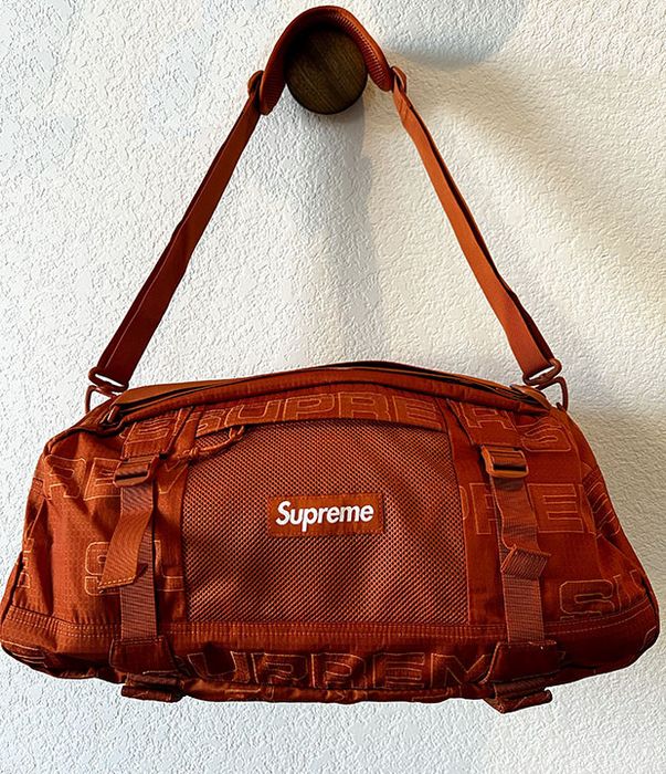 Supreme FW21 Supreme Duffle Bag Orange Grailed