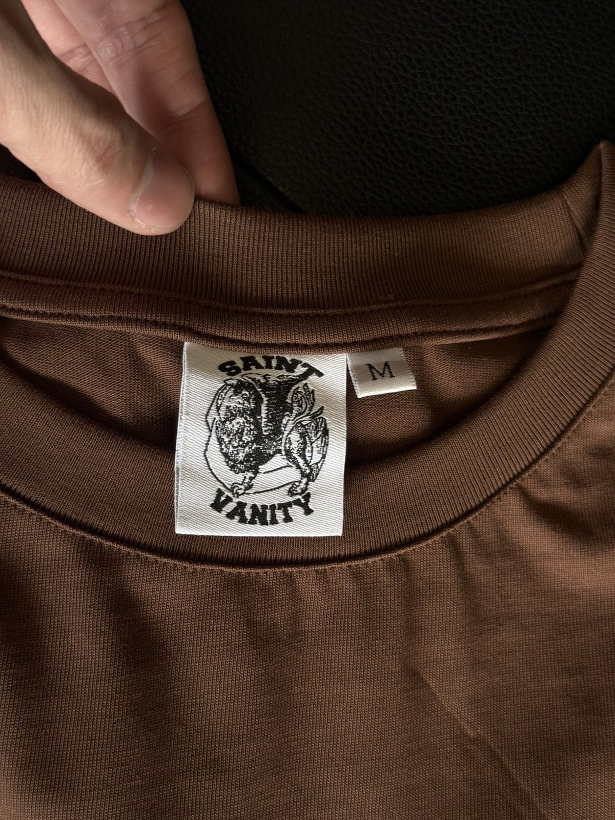 Saint Vanity Saint Vanity UNRELEASED Tee Shirt Logo Brown Size M (NEW) Size US M / EU 48-50 / 2 - 5 Thumbnail
