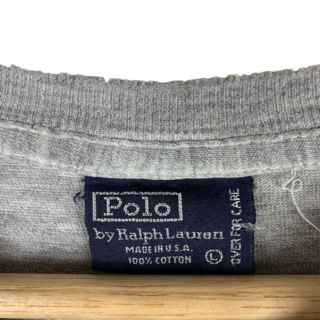 Polo Ralph Lauren Vintage 90s Polo Basketball Bear Hoodie by Ralph Lauren Tee Size US L / EU 52-54 / 3 - 3 Thumbnail