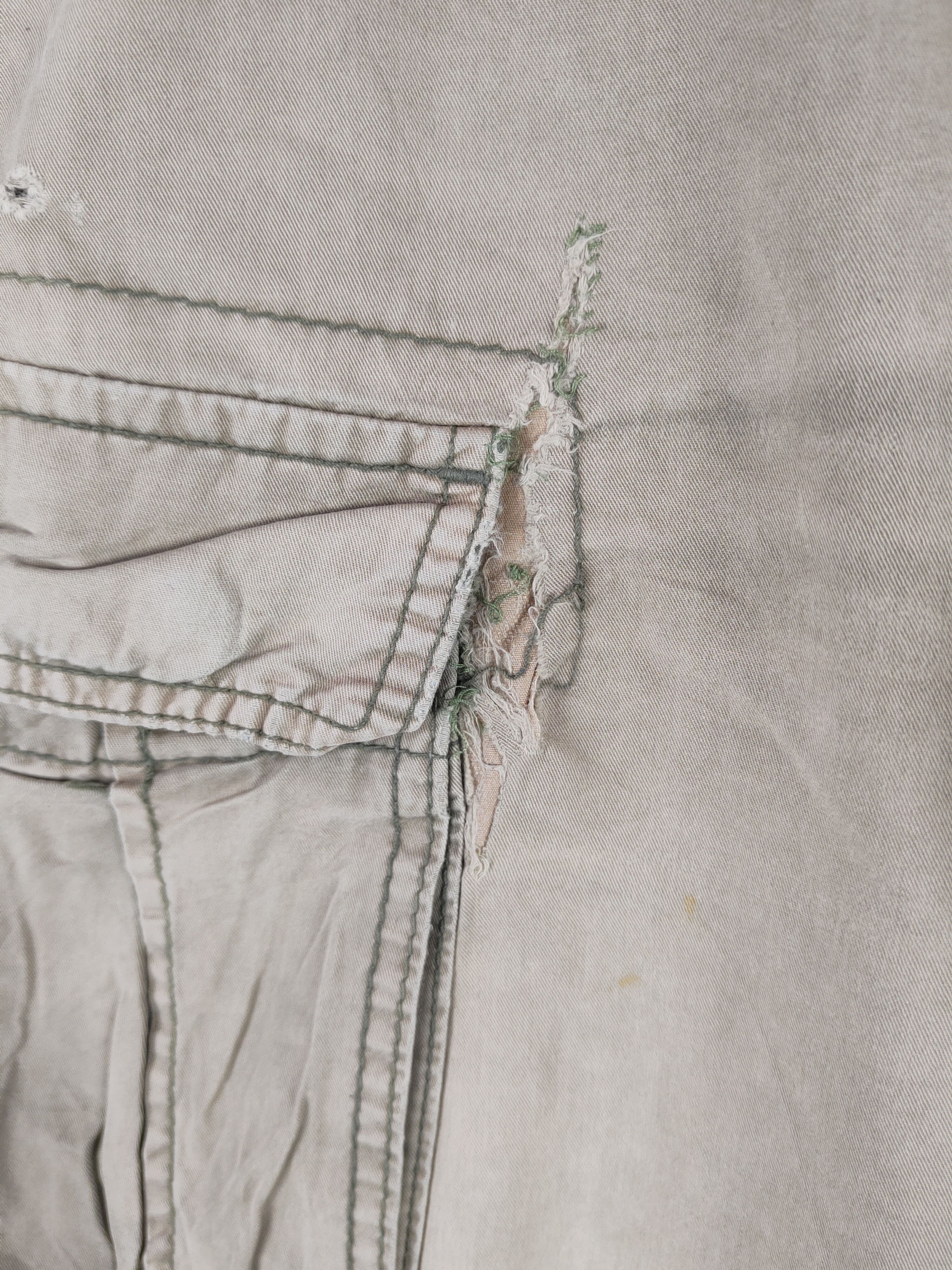 Japanese Brand DL Topvalu Beige Multipocket Cargo Pants #sp46-256T Size US 32 / EU 48 - 3 Thumbnail