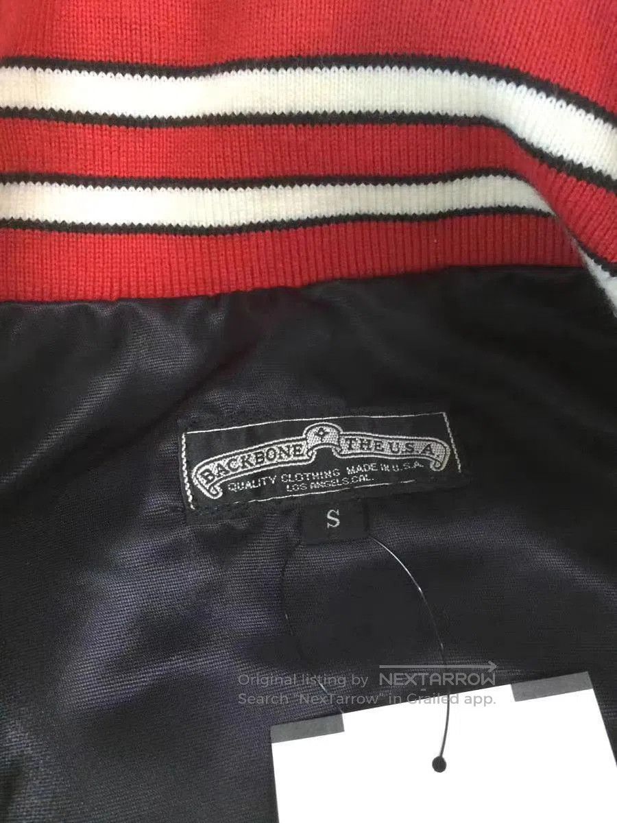 Backbone Red Varsity Jacket with Tiger Skull Embroidery - S. Size US S / EU 44-46 / 1 - 4 Thumbnail