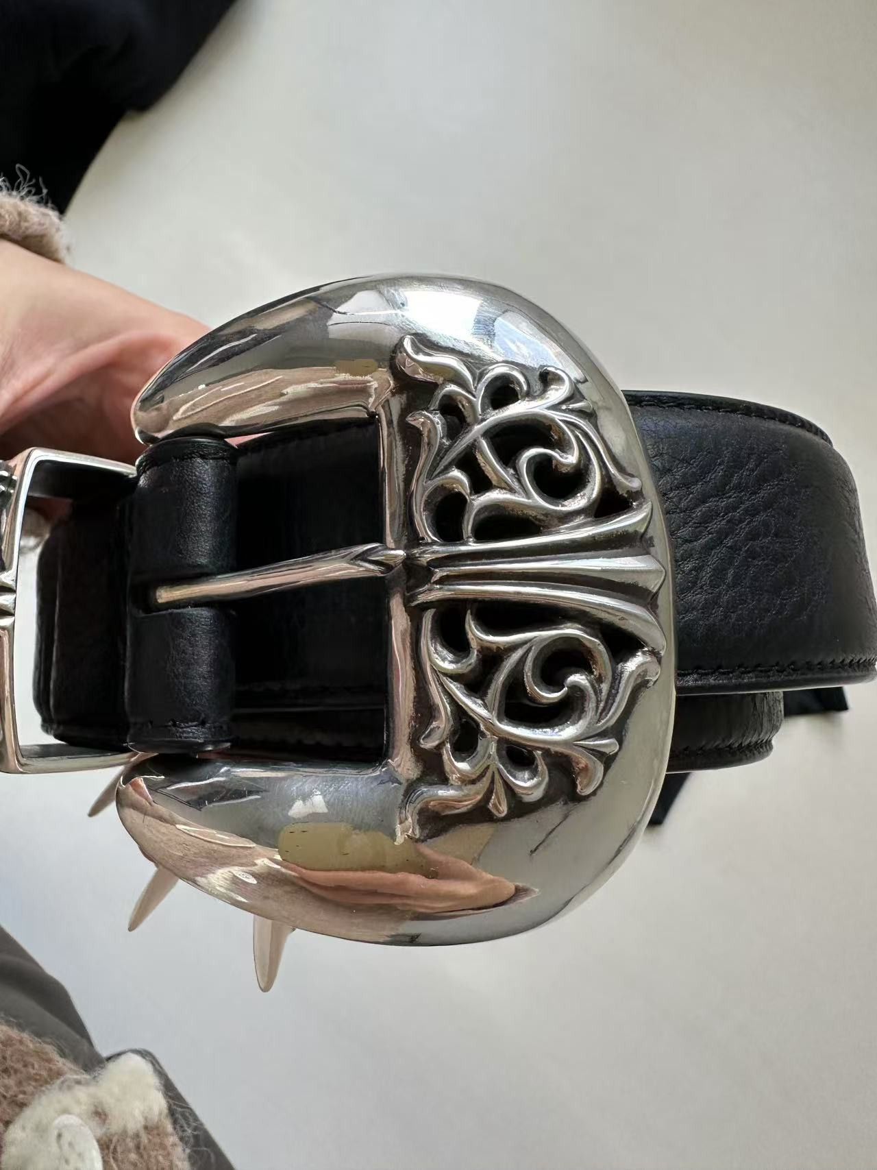 Chrome Hearts Chrome Hearts Silver Vine Floral Three-Piece Belt Size 40 - 6 Thumbnail