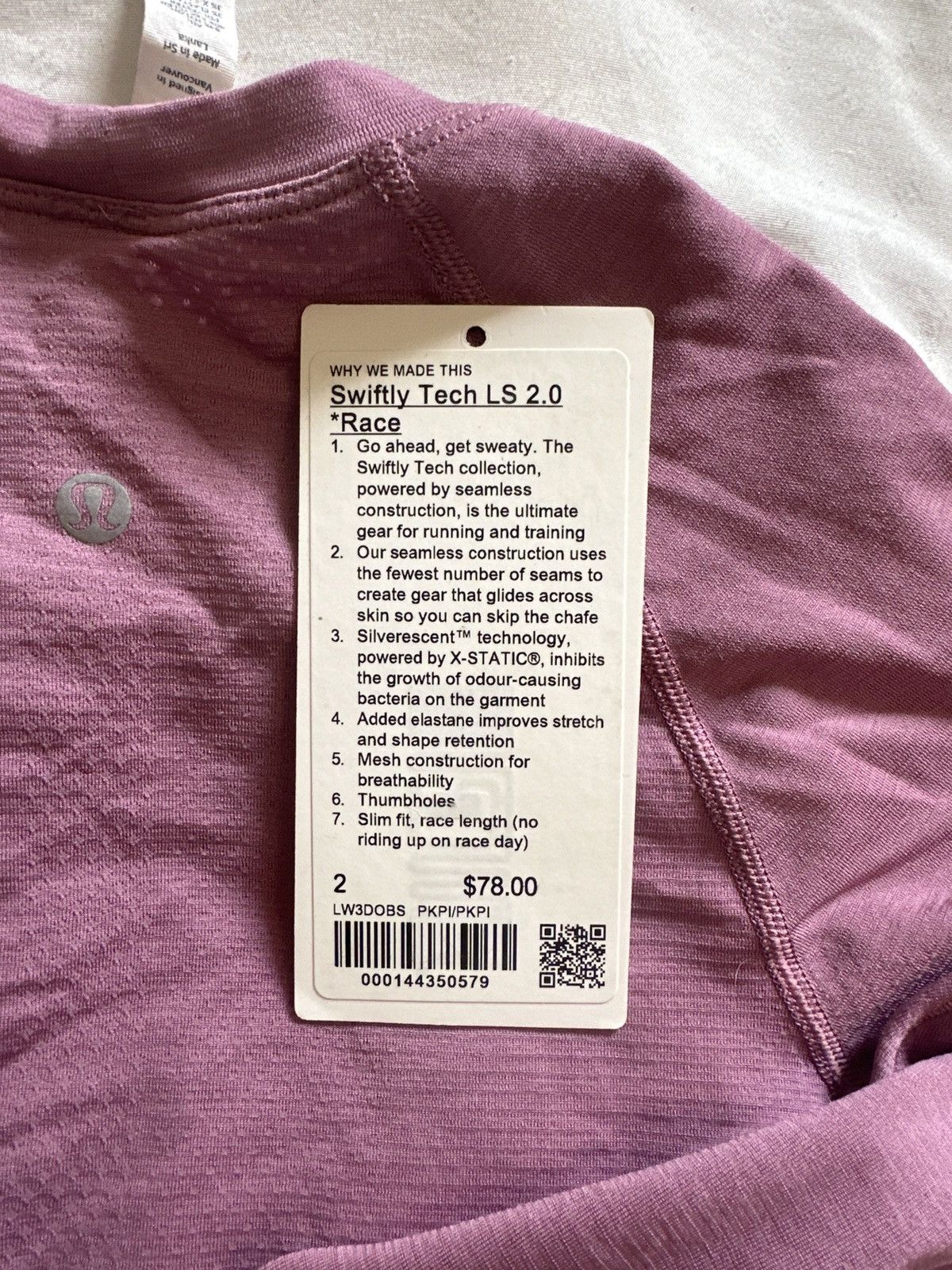 Lululemon Pink ash swiftly Size XS / US 0-2 / IT 36-38 - 4 Thumbnail