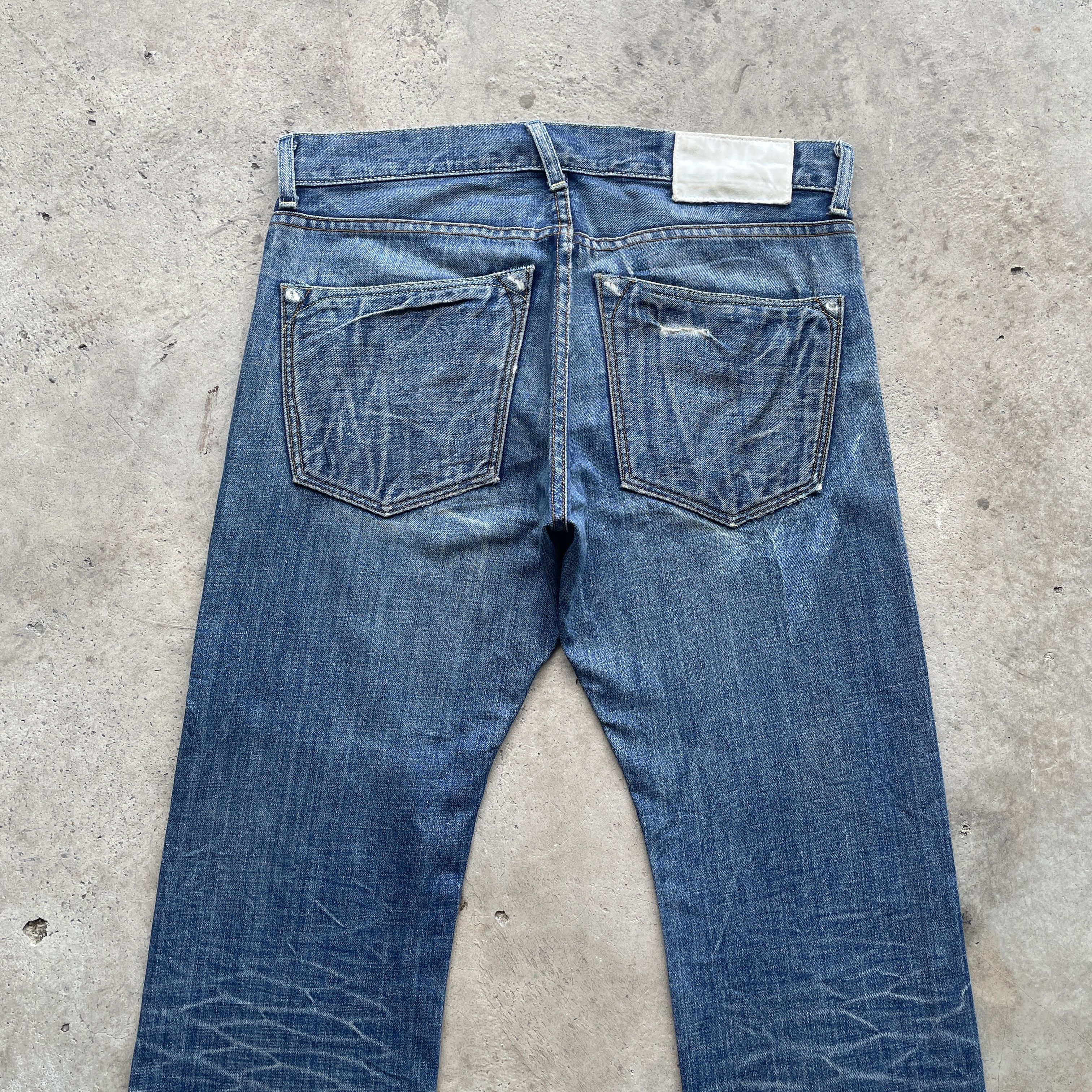 Vintage W35x29 VINTAGE LOOMSTATE JEANS FADED PANTS DISTRESSED DENIM Size US 35 - 9 Thumbnail