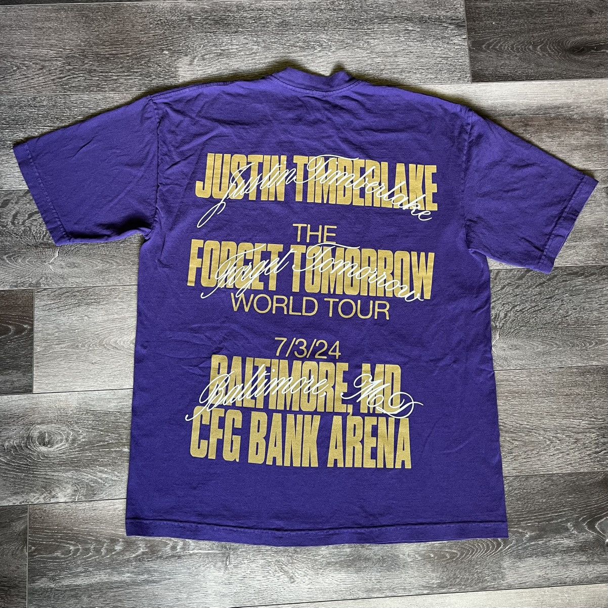 Band Tees Justin Timberlake Forget Tomorrow Tour Baltimore Graphic Tee Size US L / EU 52-54 / 3 - 1 Thumbnail
