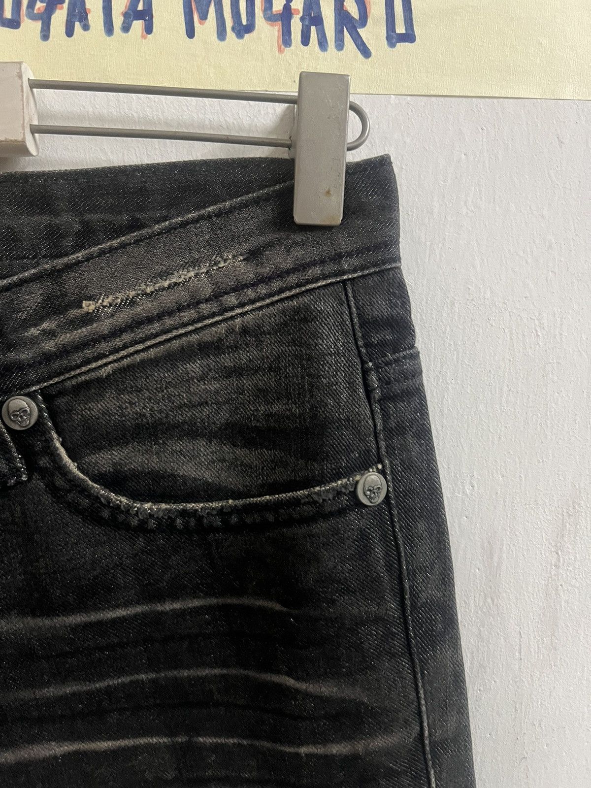 Japanese Brand FLARE UNKNOWN SKULL DENIM PANT Size US 30 / EU 46 - 12 Thumbnail