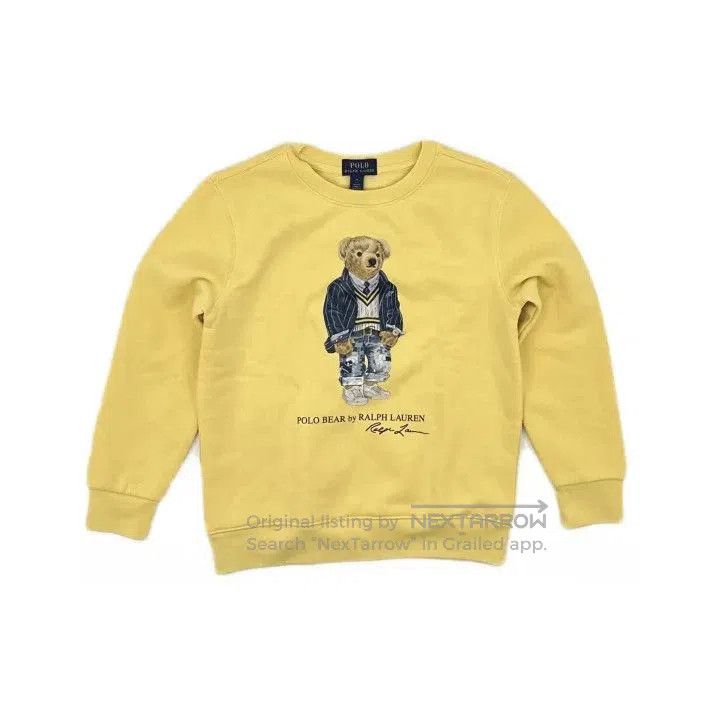 Polo Ralph Lauren Polo Ralph Lauren Bear Print Yellow Sweatshirt. Size US XXL / EU 58 / 5 - 2 Thumbnail
