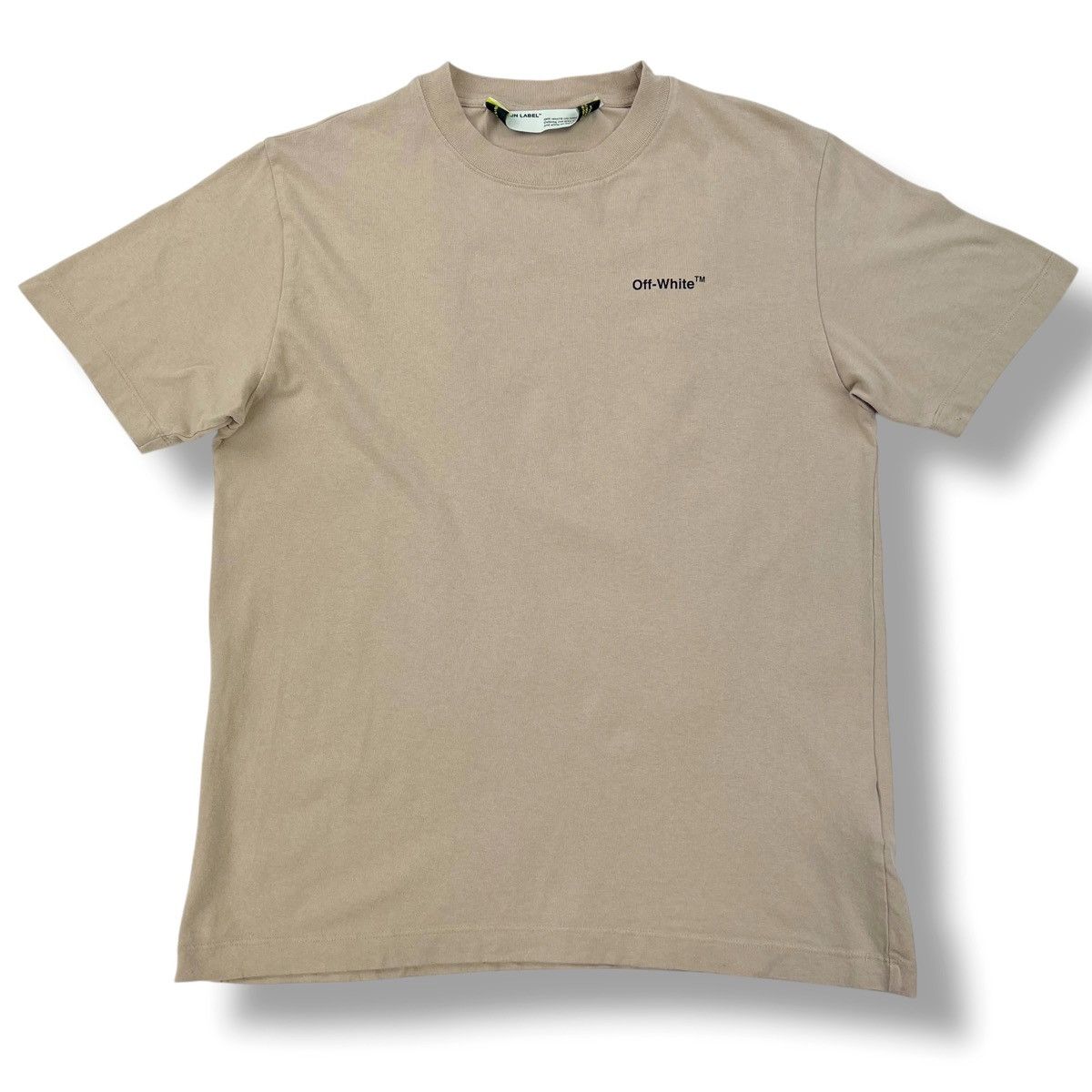 Off-White Off-White 3D Arrows Beige T Shirt Size US M / EU 48-50 / 2 - 3 Thumbnail