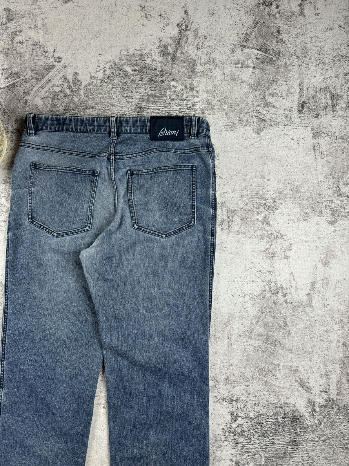 Brioni Brioni Stelvio 51 Vintage Light Blue Denim Collection Jeans Size US 34 / EU 50 - 5 Thumbnail