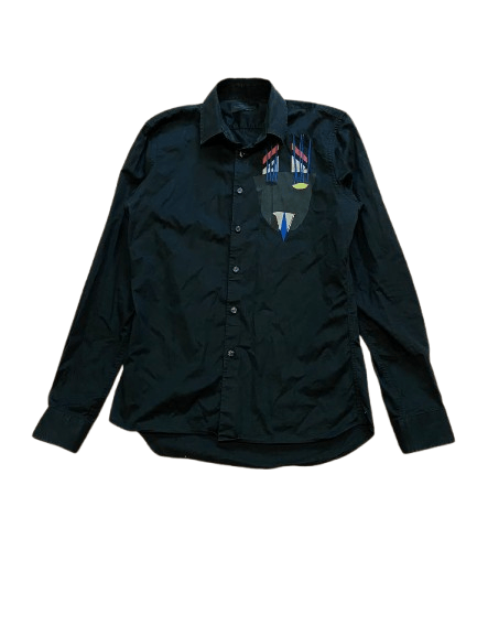 Diesel Black Gold Vintage Diesel Black Gold Y2K Print Button Up Shirt Size S Size US S / EU 44-46 / 1 - 1 Thumbnail