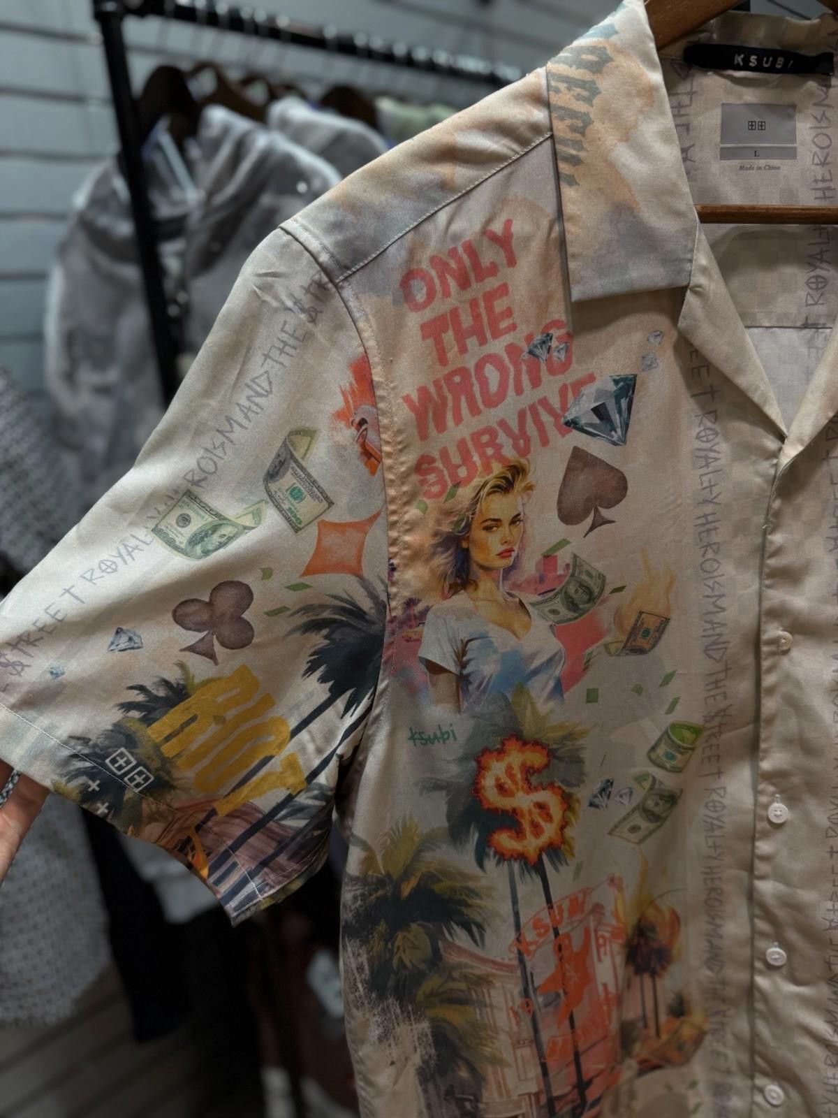 Ksubi Ksubi Money Party Floral Print Button Up Shirt Large (L) Size US L / EU 52-54 / 3 - 8 Thumbnail