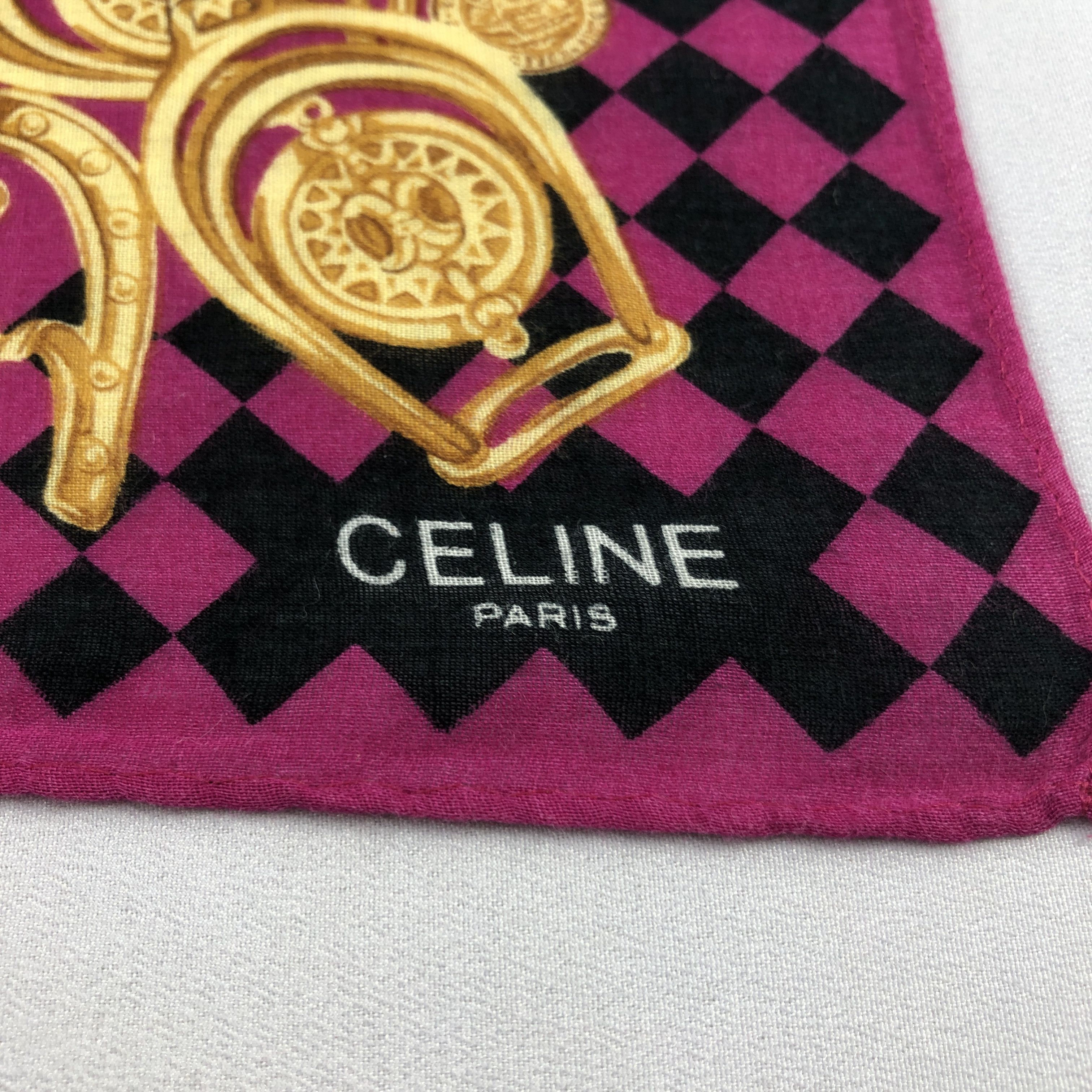 Celine Celine Handkerchief Neckerchief Bandana H2930 Size ONE SIZE - 3 Thumbnail