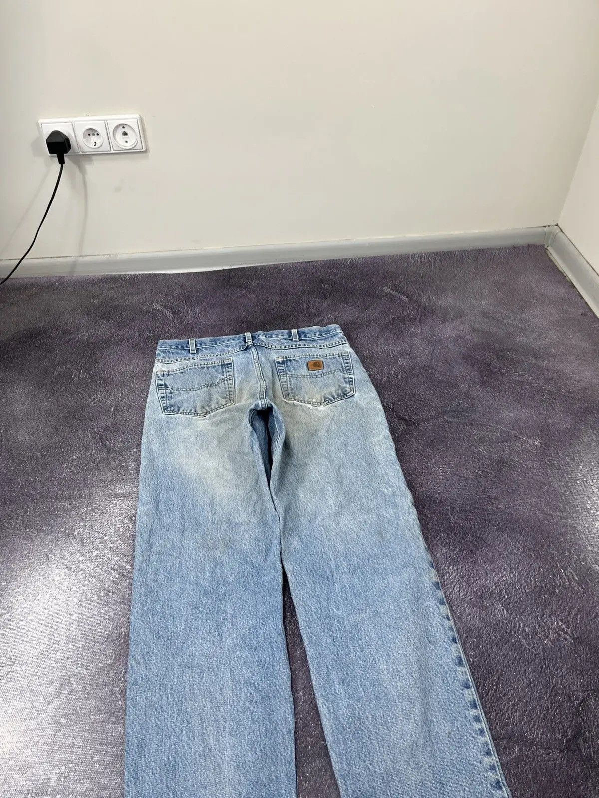 Carhartt × Vintage Vintage Carhartt Faded Blue Denim Relaxed Fit Hype Jeans Size US 34 / EU 50 - 4 Thumbnail