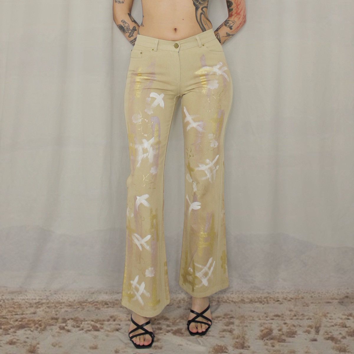 Pinko 🎨BEIGE PINKO PANTS🎨 Size 30" / US 8 / IT 44 - 1 Thumbnail