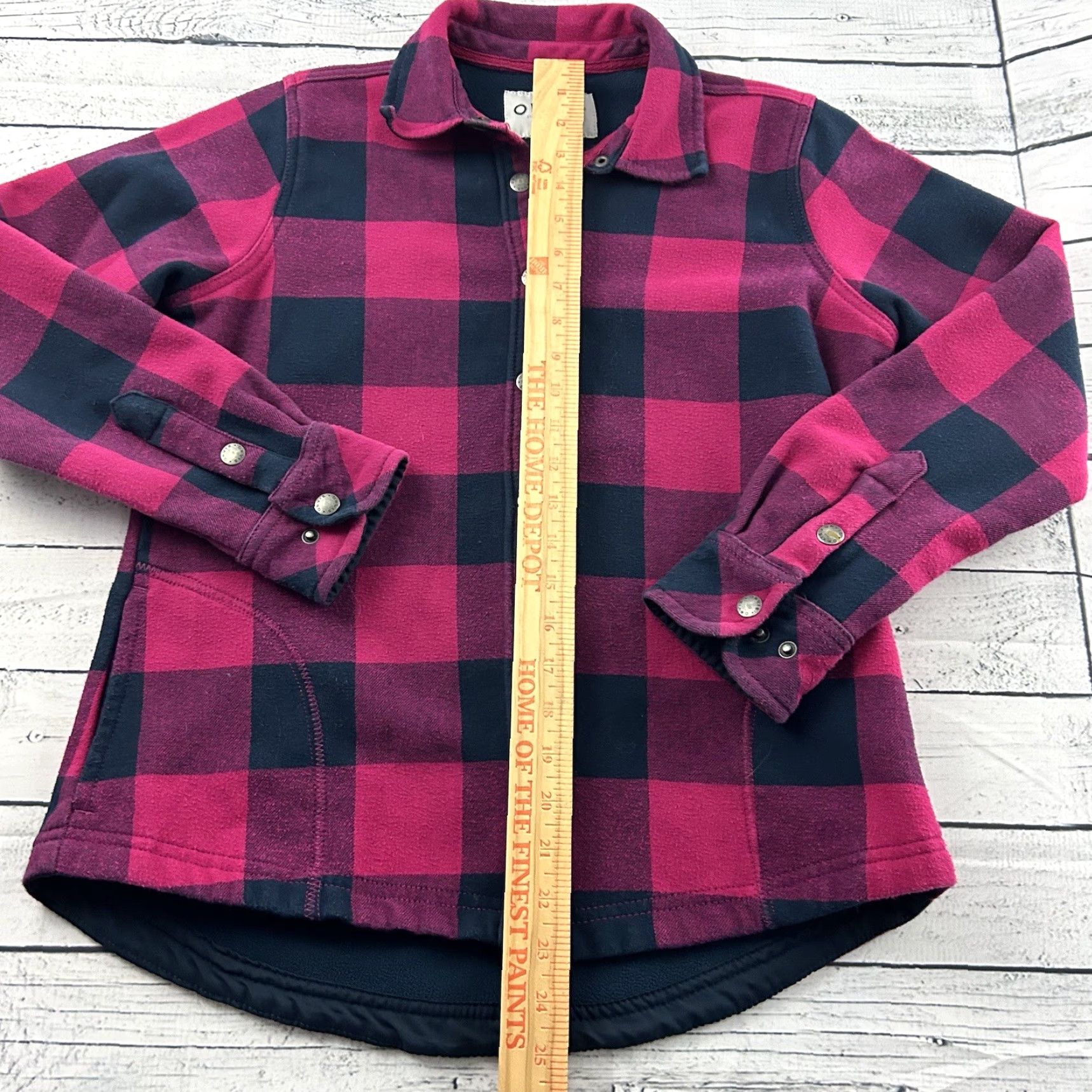 Orvis Orvis Jacket Women's Small Pink Plaid Lined Fleece Snap Closure Button Front Regular Size Shirt? Size S / US 4 / IT 40 - 3 Thumbnail