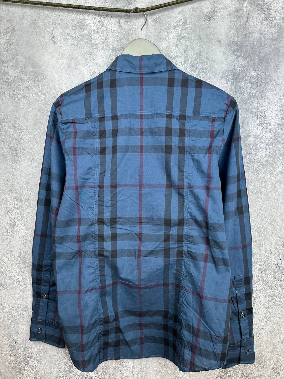 Burberry Burberry Brit Blue Check Plaid Cotton Shirt Button Up LS Size US L / EU 52-54 / 3 - 2 Thumbnail