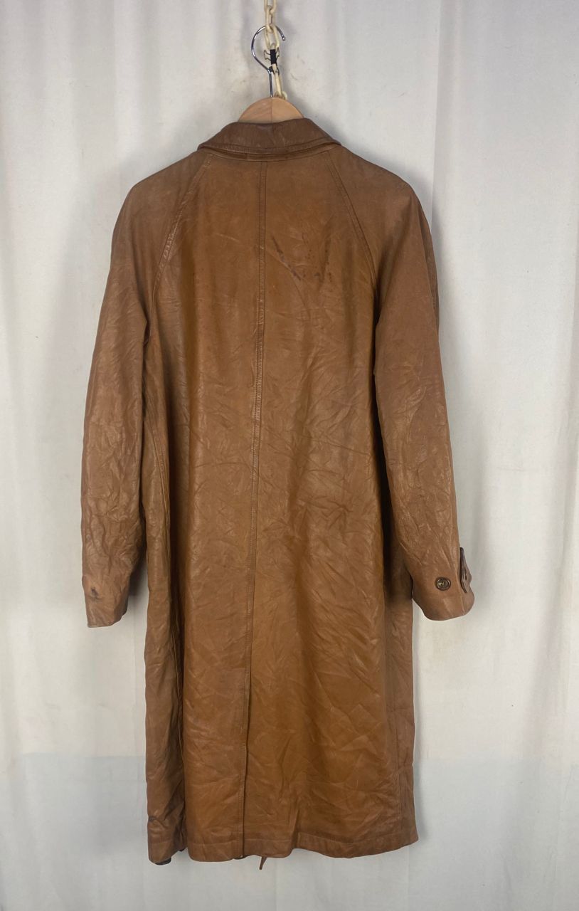 45rpm × Japanese Brand × Leather Vintage 45rpm studio leather trench coat Size US M / EU 48-50 / 2 - 6 Thumbnail