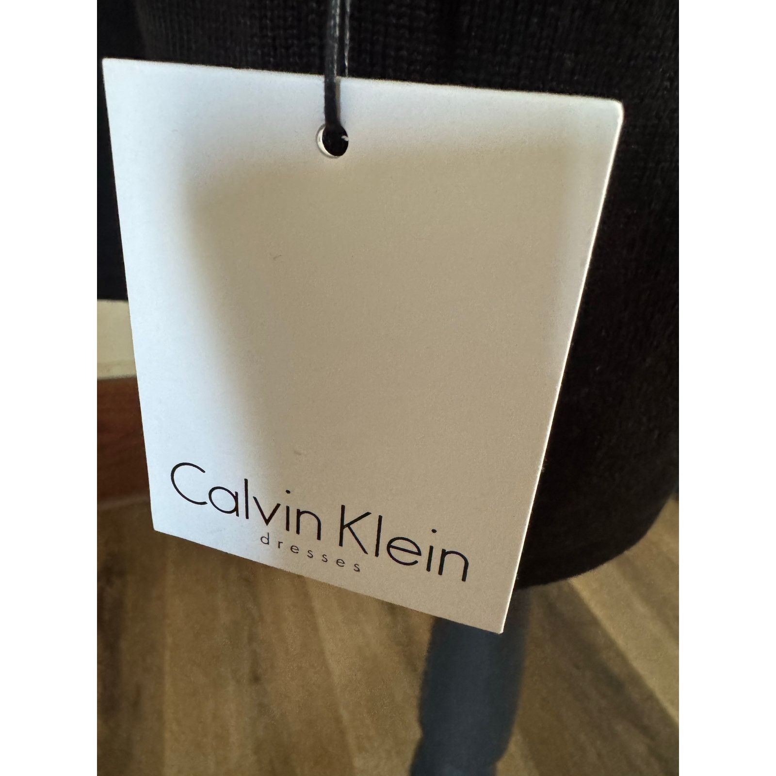 Calvin Klein NWT Calvin Klein Black Sweater Dress L Lace Up Sleeve Size L / US 10 / IT 46 - 3 Thumbnail