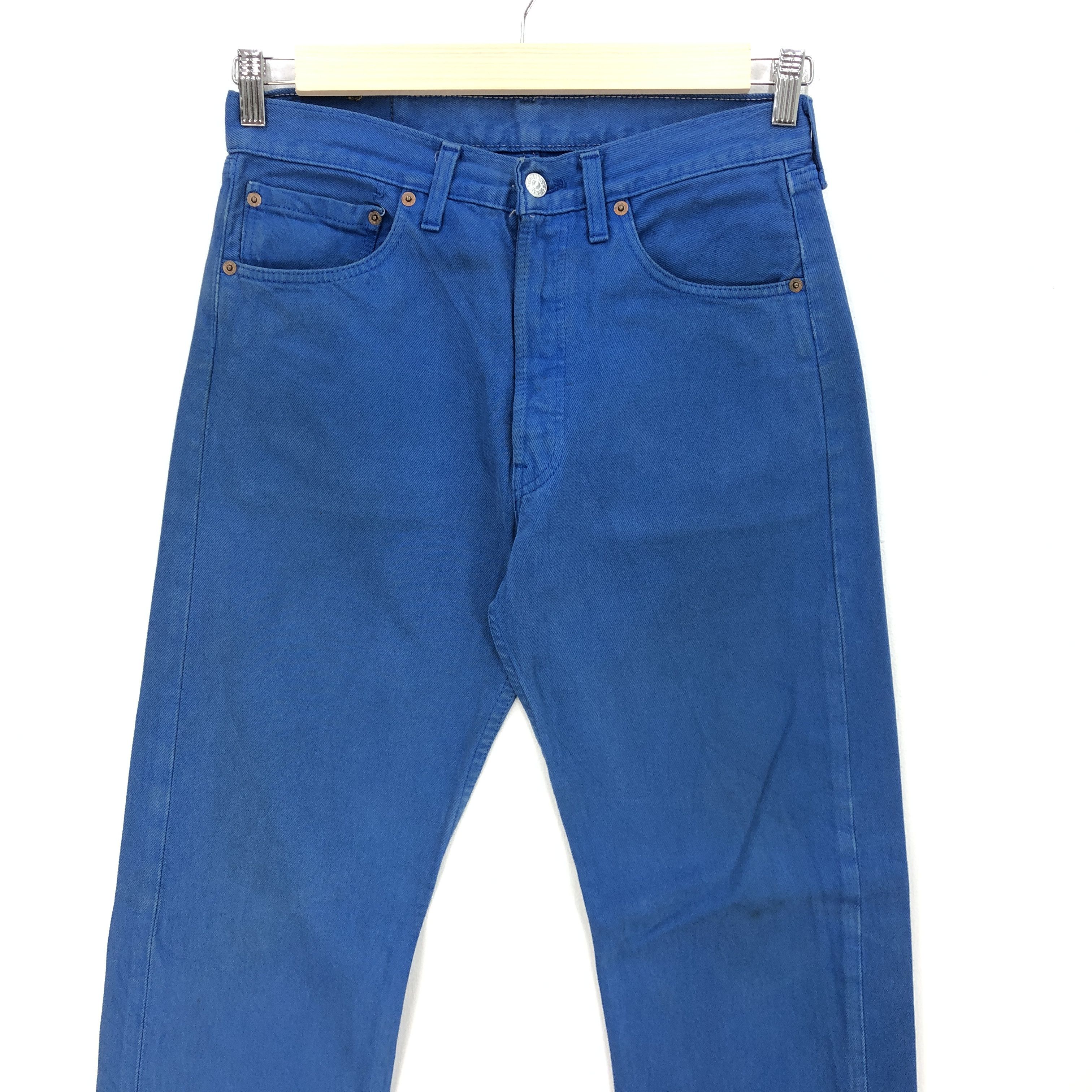 Levi's Vintage Levi's 501 Jeans Levis Super Blue Denim Pants Size US 30 / EU 46 - 3 Thumbnail