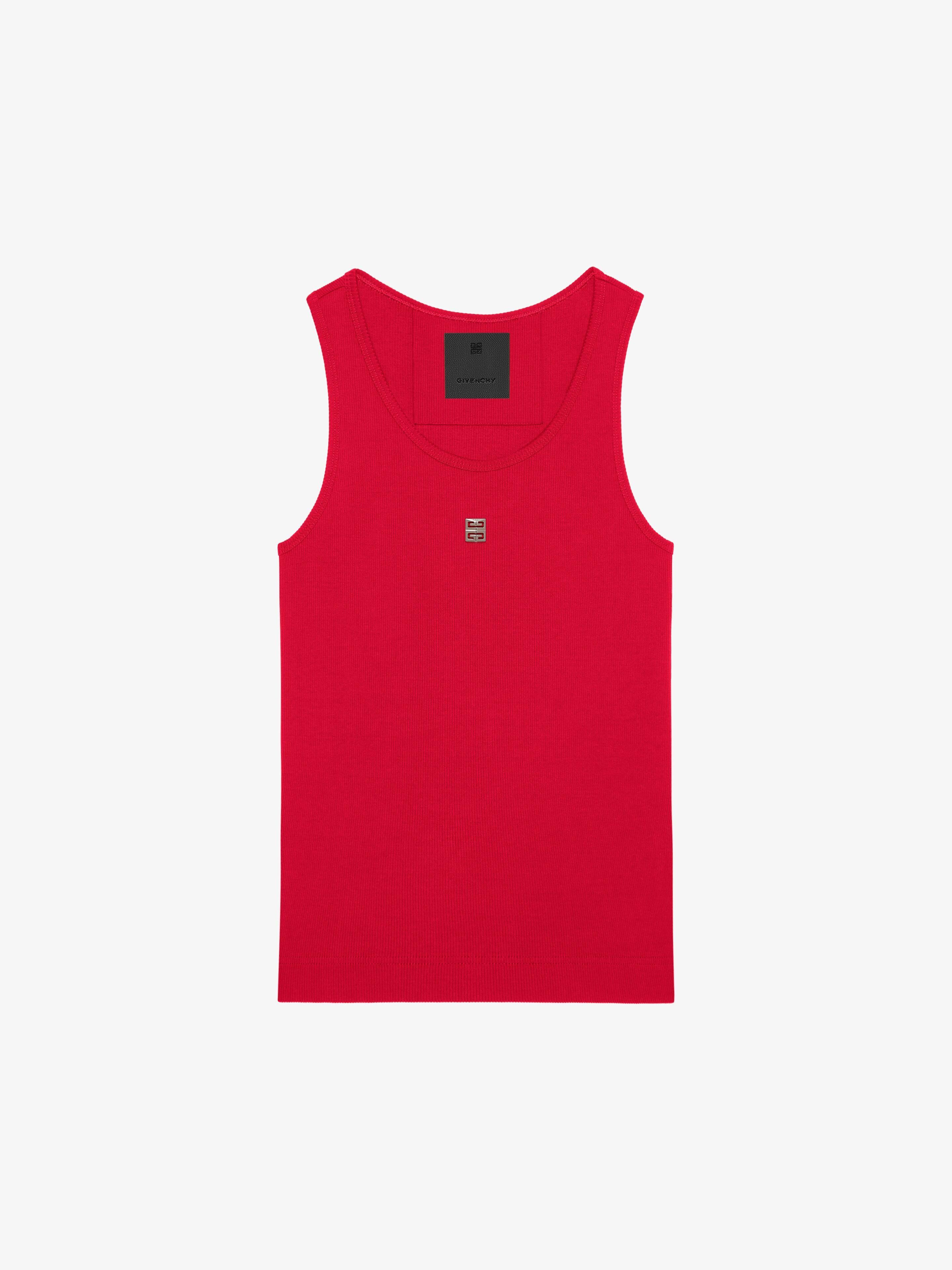 o1srvl11e0225 Slim Fit Tank Top in Red