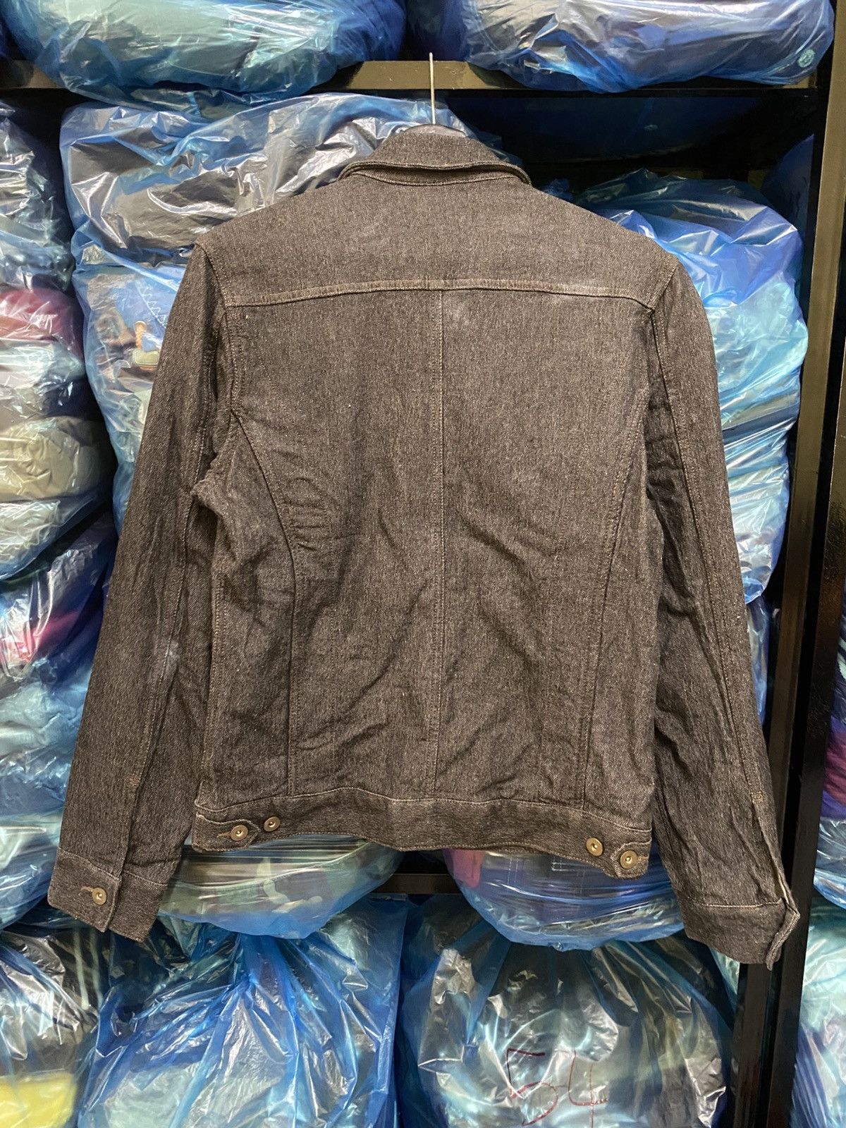 PPFM PPFM Charcoal Gray Denim Workwear Jacket Men’s Size M Size US S / EU 44-46 / 1 - 7 Thumbnail
