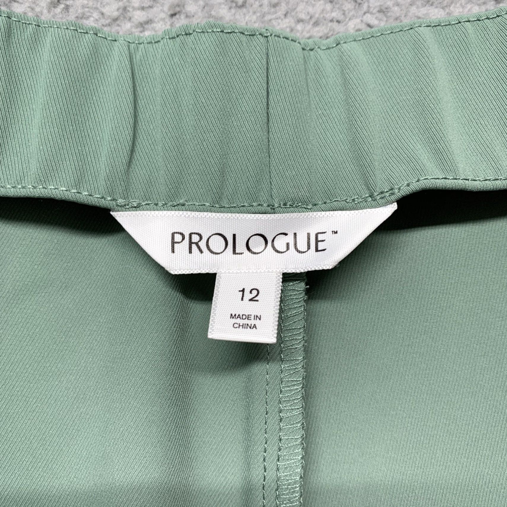 Vintage Prologue Cargo Dress Pants Women's 12 Green 32x25 High Rise Relaxed Fit Tapered Waist 32 Inseam Pants Size 34" / US 12 / IT 48 - 7 Thumbnail