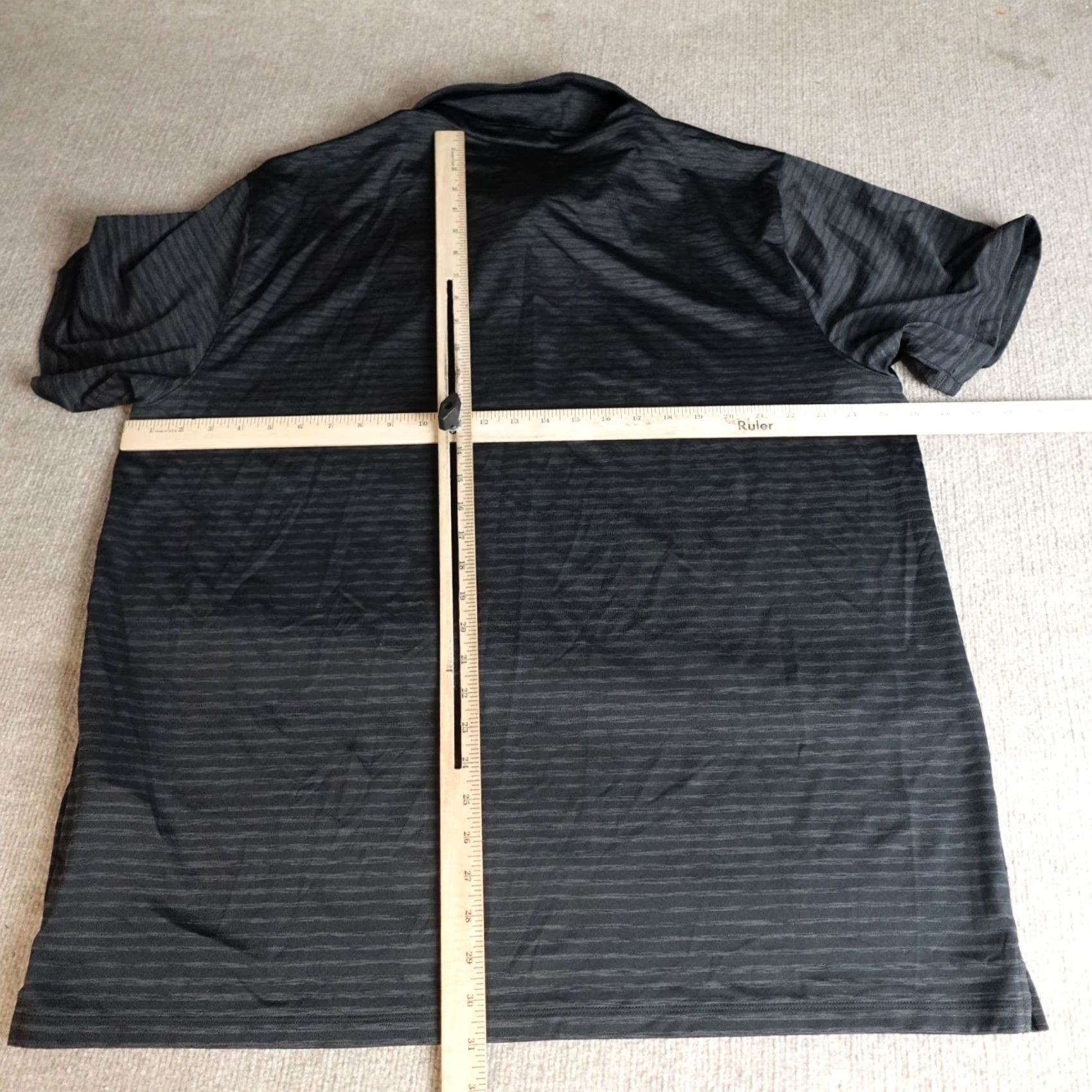 Under Armour Under Armour Polo Shirt 3XL Gray Black Striped Embroidered UMD Maryland Terps Sports Golf Shirt Mens Size US XXL / EU 58 / 5 - 5 Thumbnail