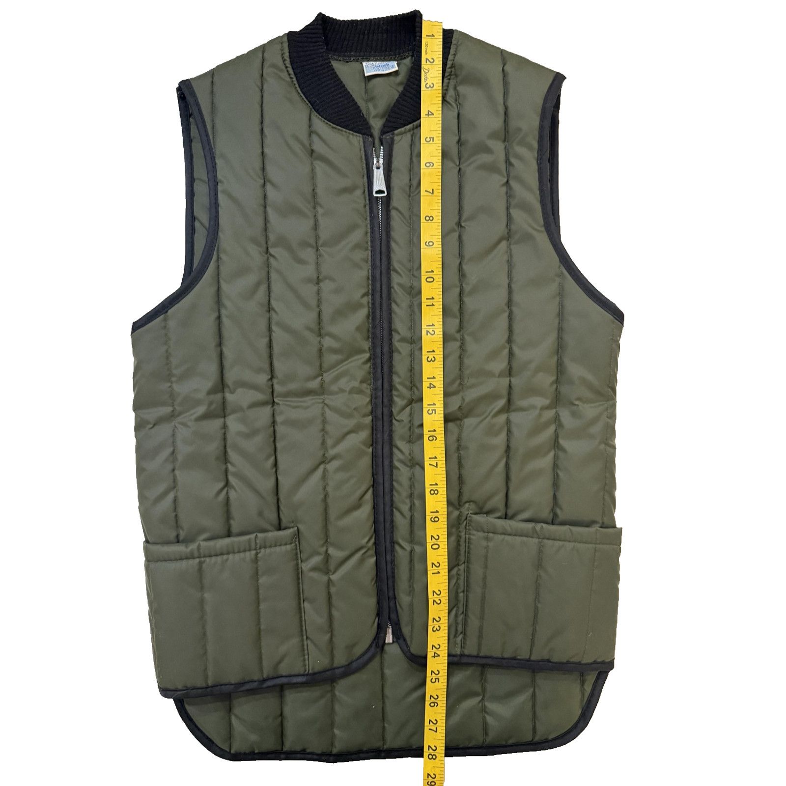 Sears Vintage Vest Mens Sears Work Leisure MED Olive Quilted USA Size US M / EU 48-50 / 2 - 4 Thumbnail