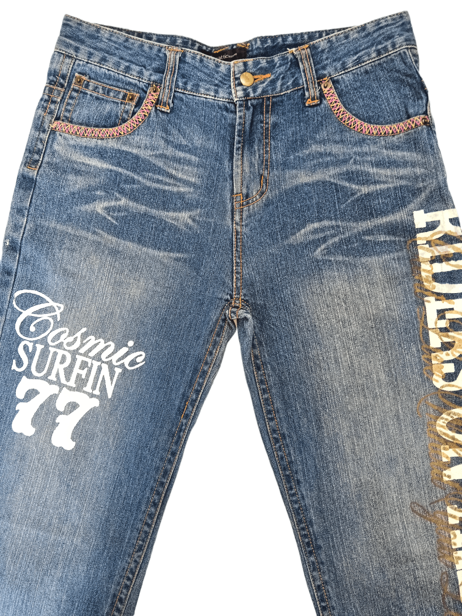 In The Attic In The Attic Patchwork Surfing Denim Size US 32 / EU 48 - 2 Thumbnail
