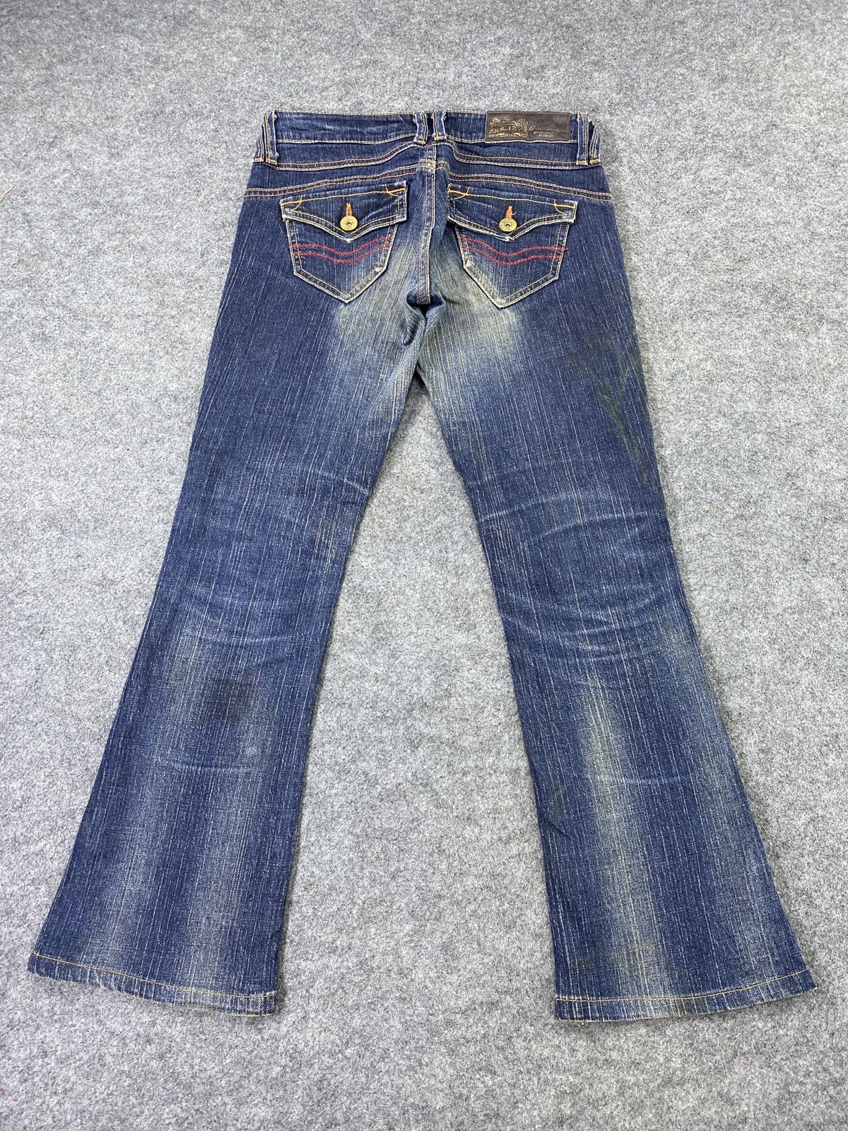 Japanese Brand C-Seventeen Blue Wash flare Jeans - J1016 Size 30" / US 8 / IT 44 - 5 Thumbnail